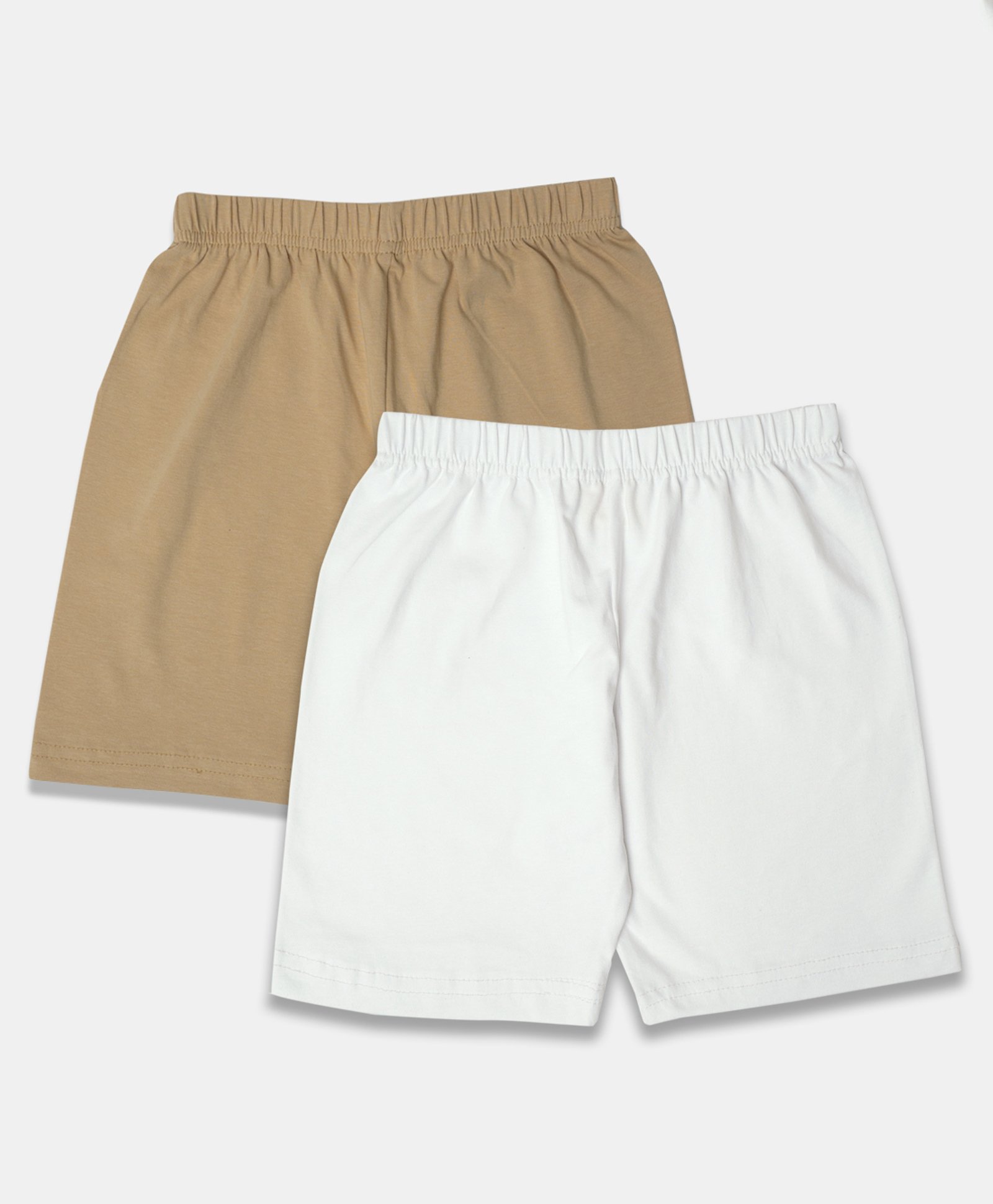 SillySally Pack Of 2 Solid Inner Shorts - Beige White-picture-21