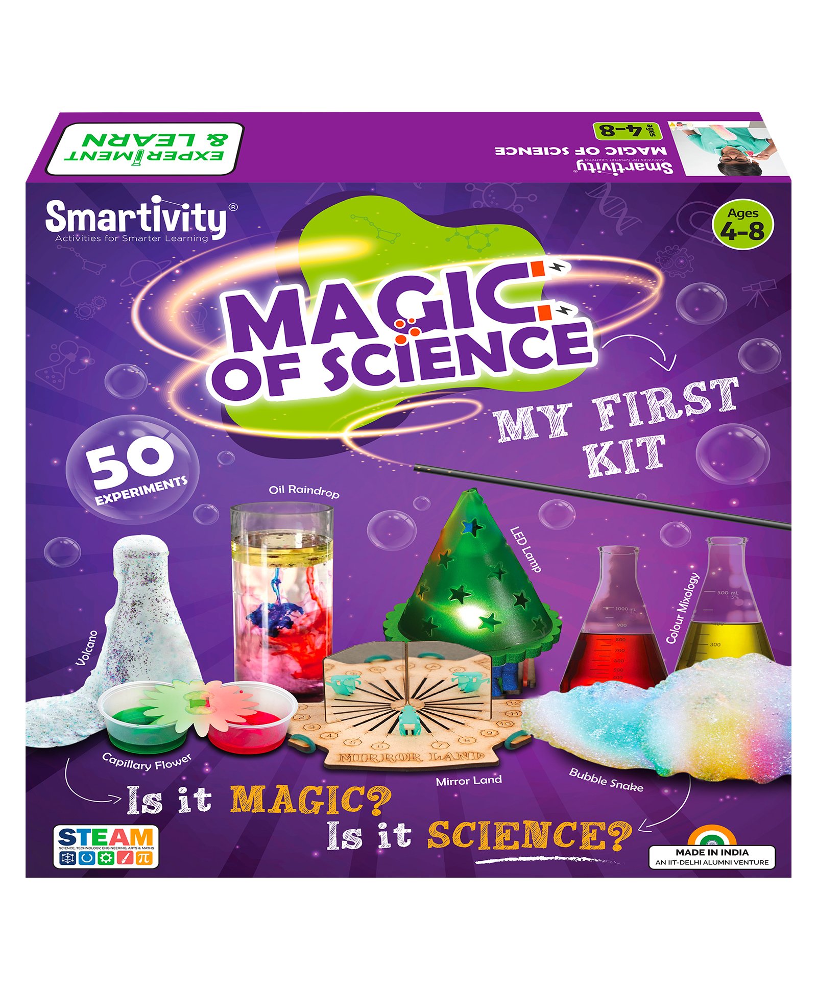 Smartivity Magic of Science Experiment Kit for Boys & Girls - Multicolor