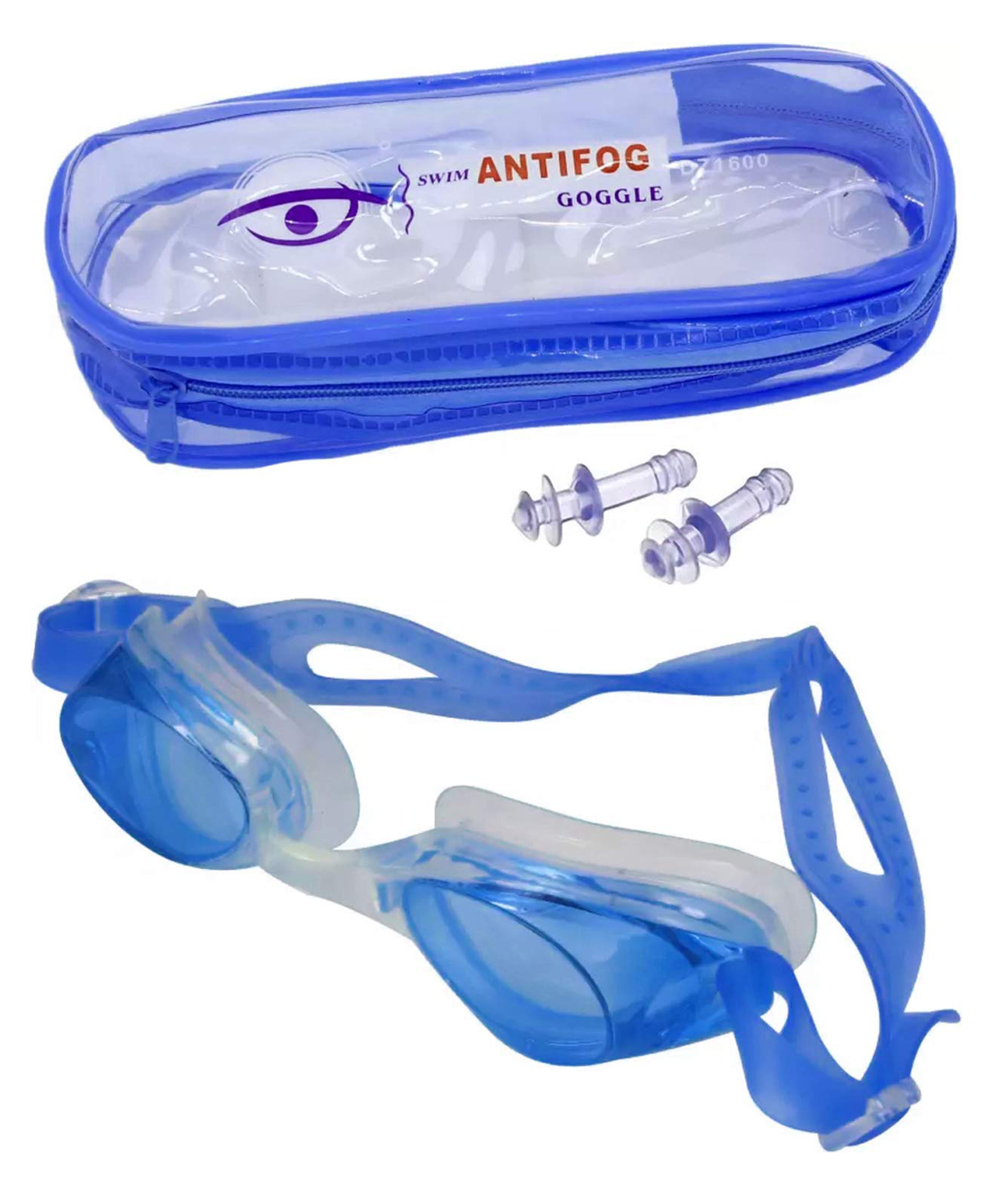 shredded prophysique swimming goggles with ear plugs (colour may vary)
