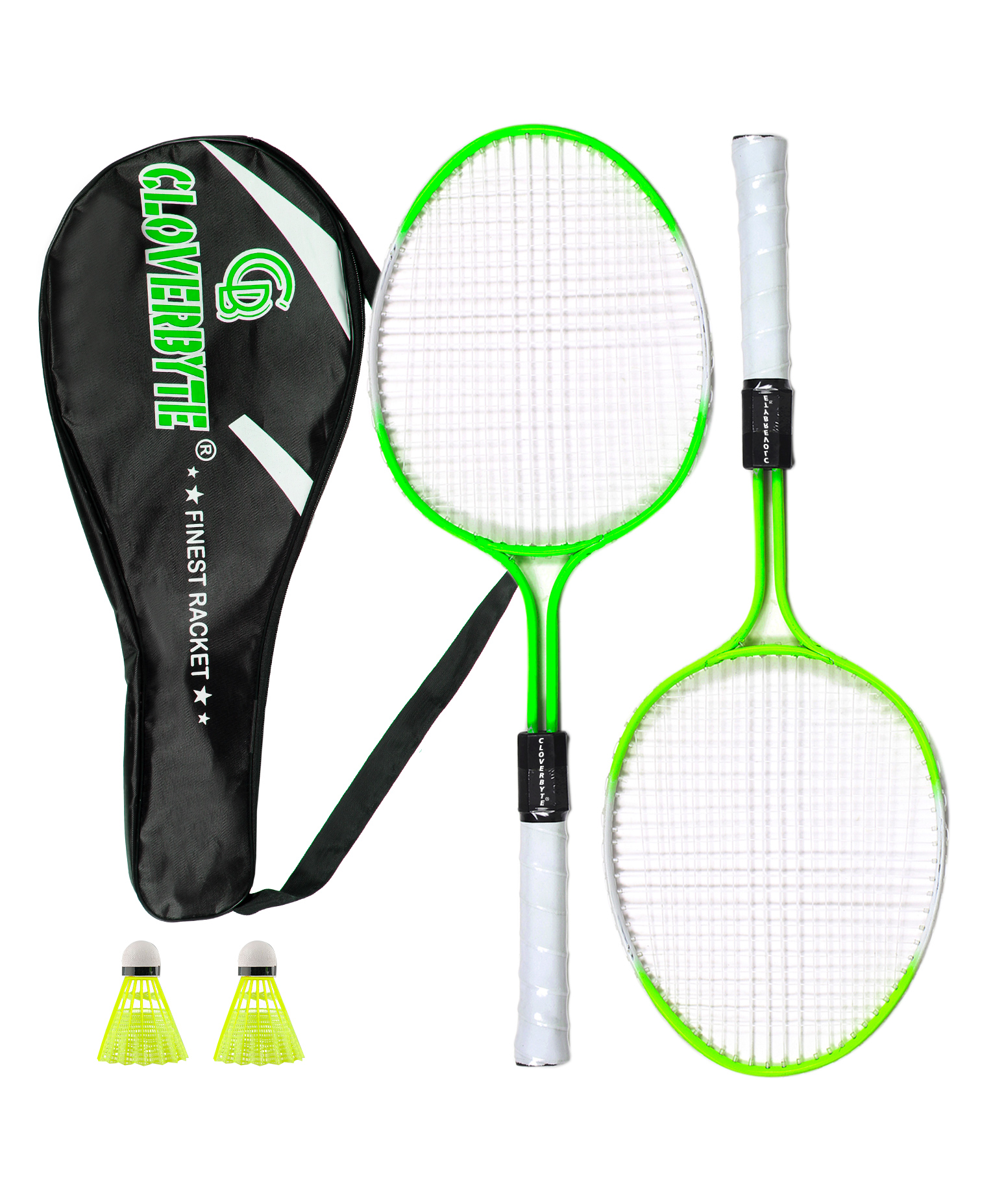 CLOVERBYTE Junior Phantom Badminton set With Cover And Shuttlecock - Colour May Vary-image-2