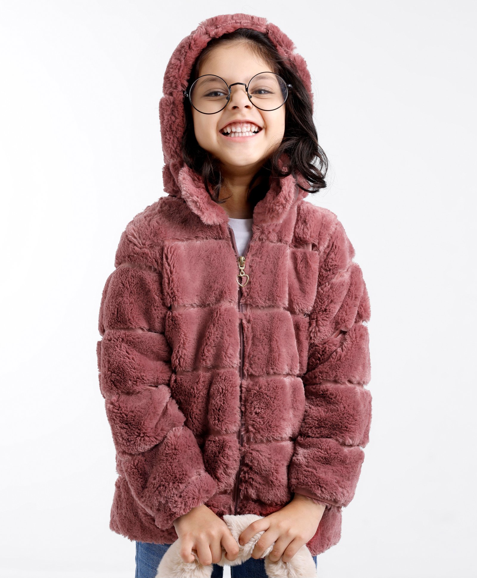 Babyhug Full Sleeves Solid Hooded Jacket- Maroon-image-31