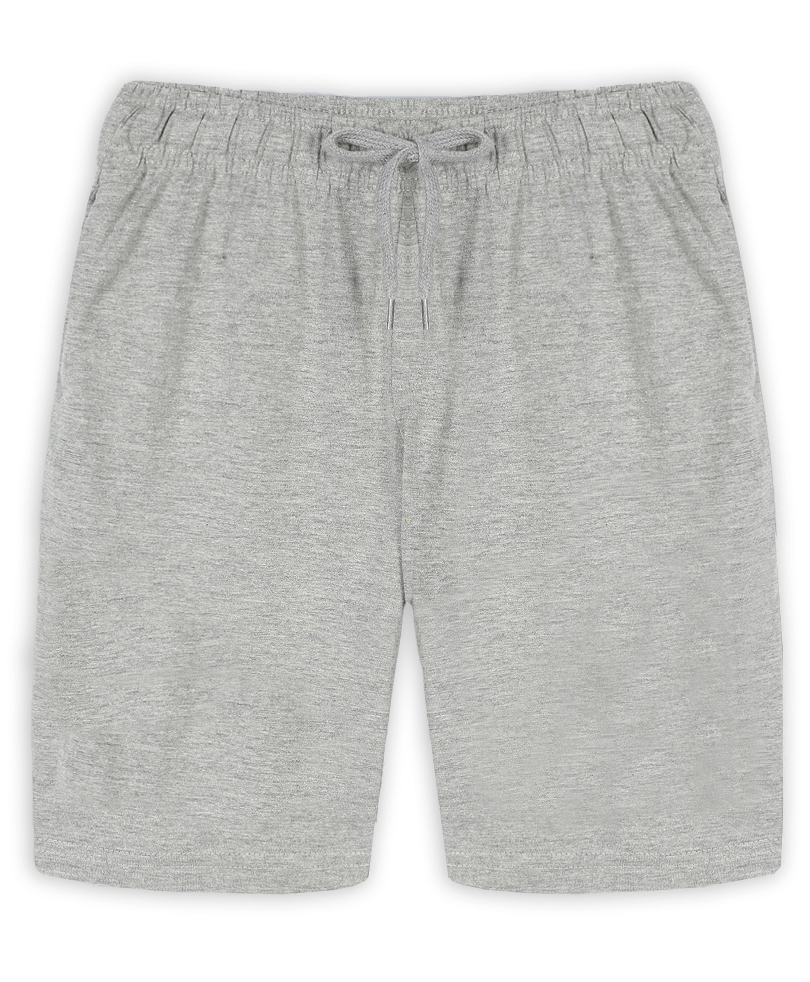 Kiddopanti Knee Length Basic Shorts  - Grey Melange-picture-17
