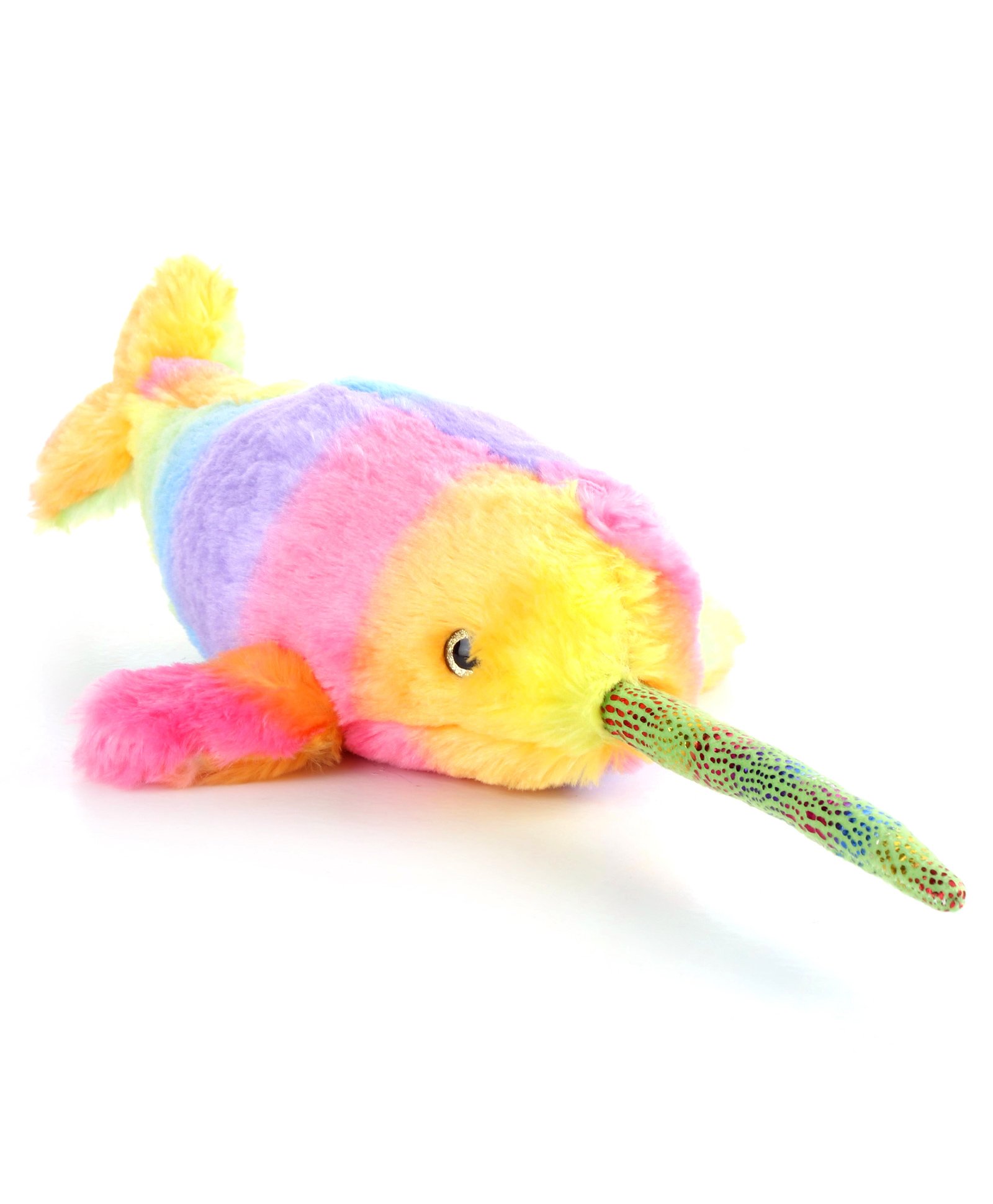 Wild Republic Rainbowkins Narwhal Soft Toy Pink & Yellow - Length 52 cm-image-48