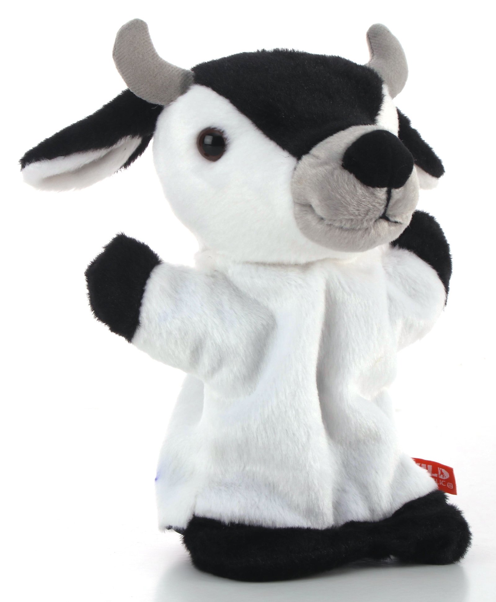 Wild Republic Cow Hand Puppet Black & White - Height 29 cm-image-34