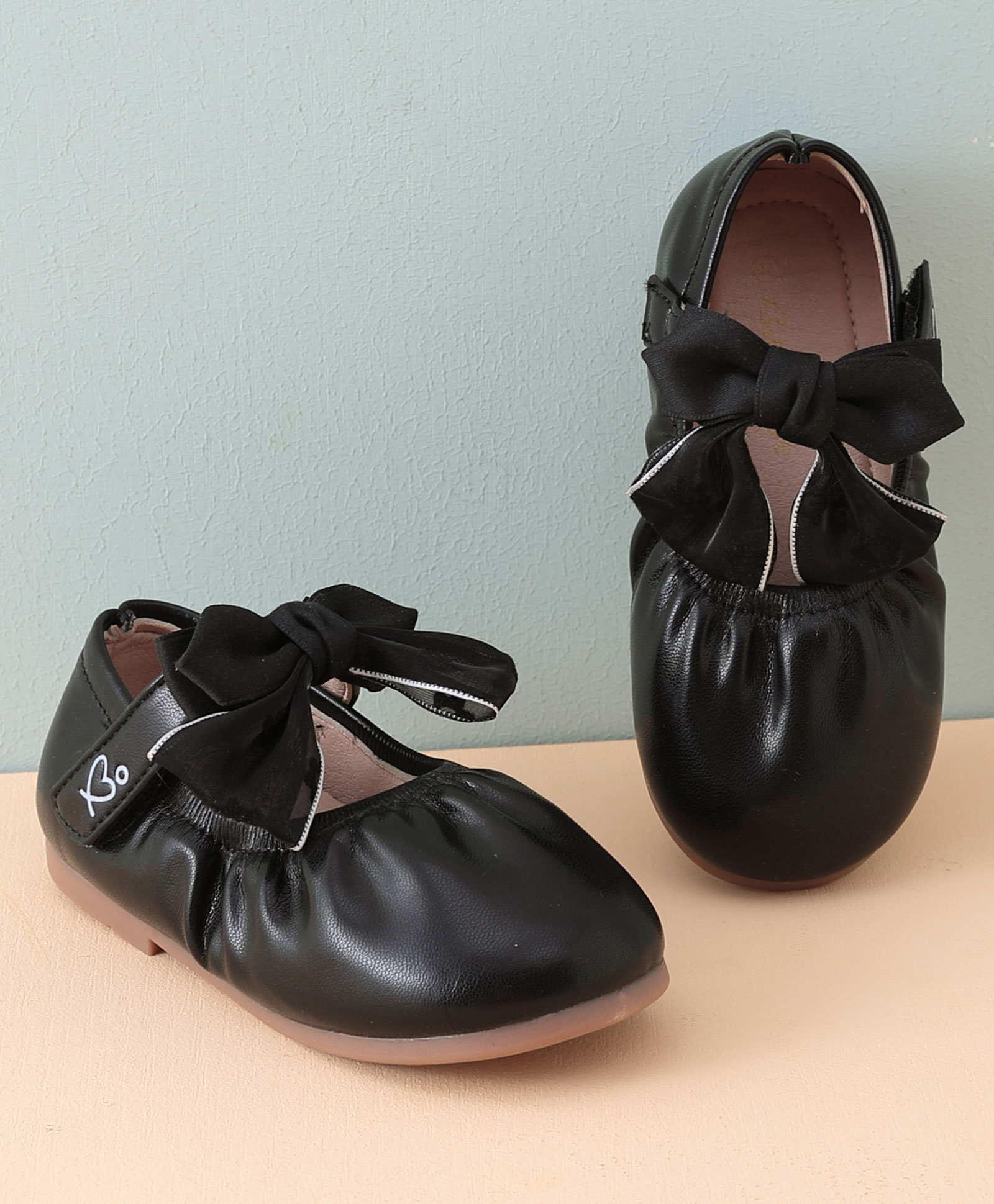 Babyoye Velcro Closure Bellies - Black-image-46
