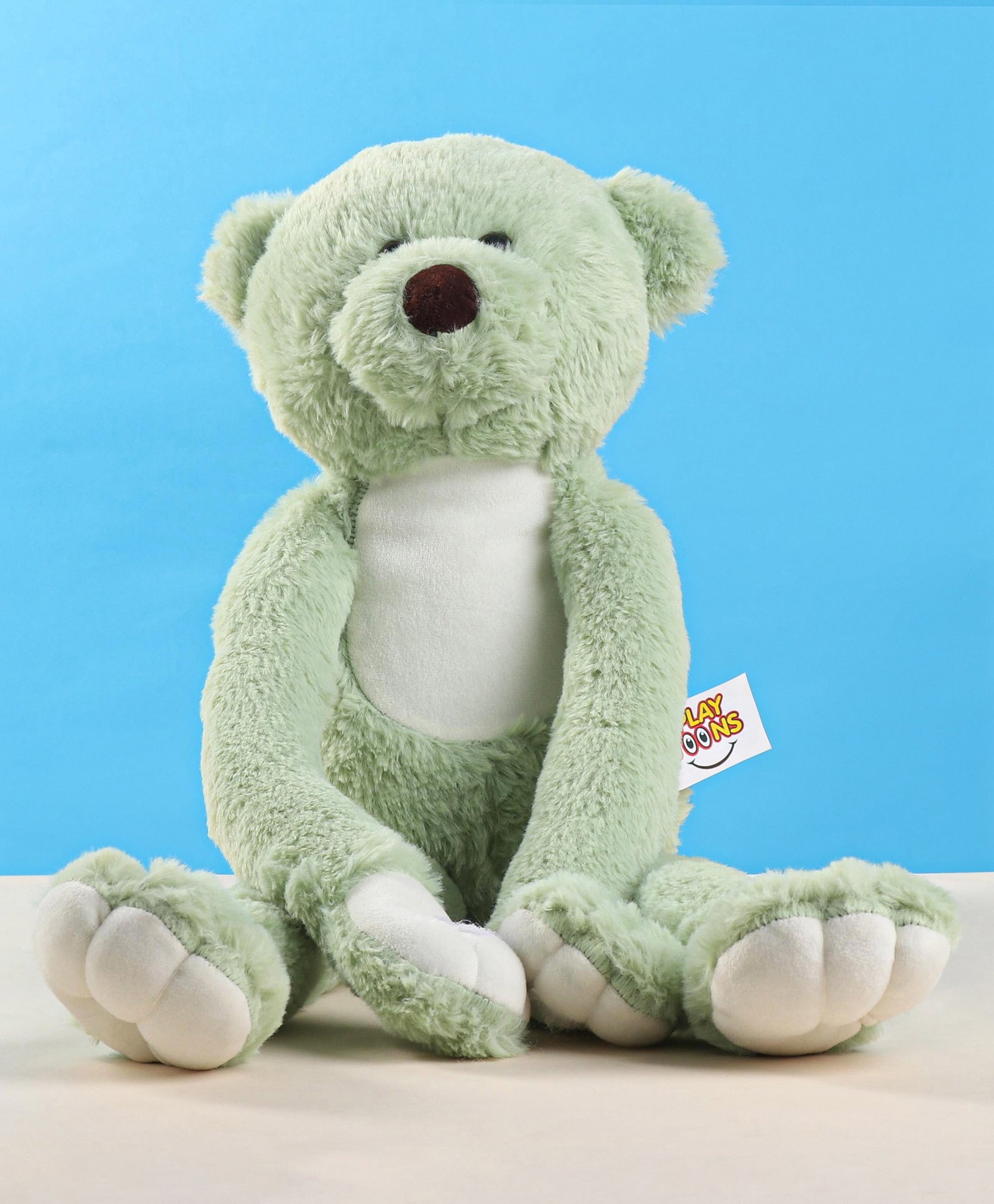 PLAY TOONS Super Soft and Fluffy Hanging Teddy Bear Green - Height 62 cm-picture-15