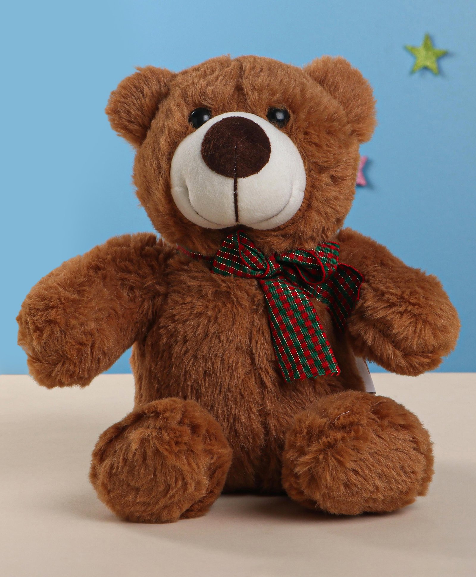 PLAY TOONS Super Soft and Fluffy Teddy Bear Brown - Height 29 cm-picture-16