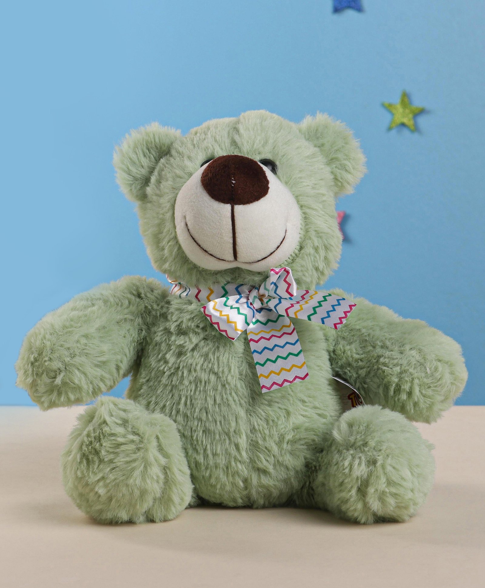 PLAY TOONS Super Soft and Fluffy Teddy Bear Green - Height 29 cm-picture-14