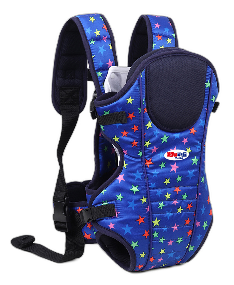 Chinmay Kids 3 Way Baby Carrier With Detachable Bib & Head Cushion Ergonomic Multi Functional Baby Carrier Blue Star Back Carry-image-15