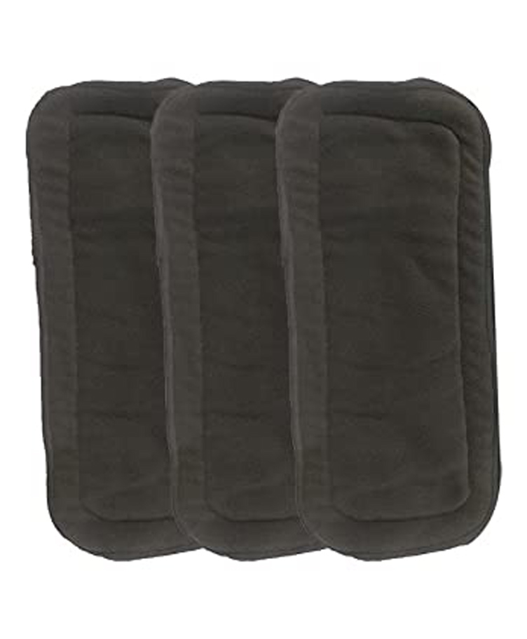 Chinmay Kids Baby Insert Pads Reusable Soft 5 Layers Inserts For Baby Cloth Diaper High Absorbing Washable Liners Set Of 3 - Black-image-23