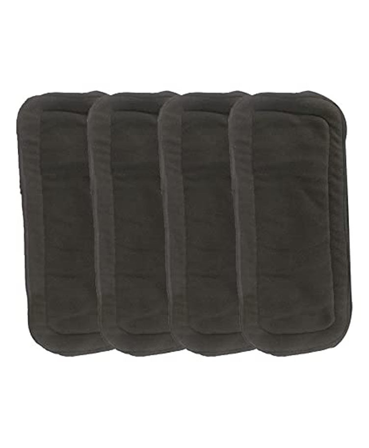 Chinmay Kids Baby Insert Pads Reusable Soft 5 Layers Inserts For Baby Cloth Diaper High Absorbing Washable Liners Set Of 4 - Black-image-20