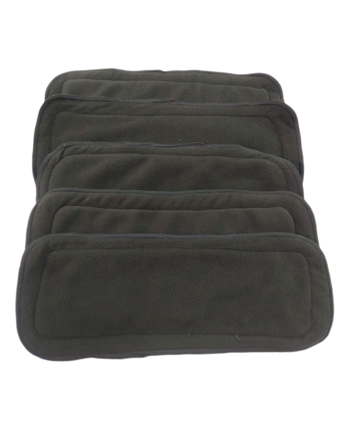 Chinmay Kids Baby Insert Pads Reusable Soft 5 Layers Inserts For Baby Cloth Diaper High Absorbing Washable Liners Set Of 5 - Black-image-25