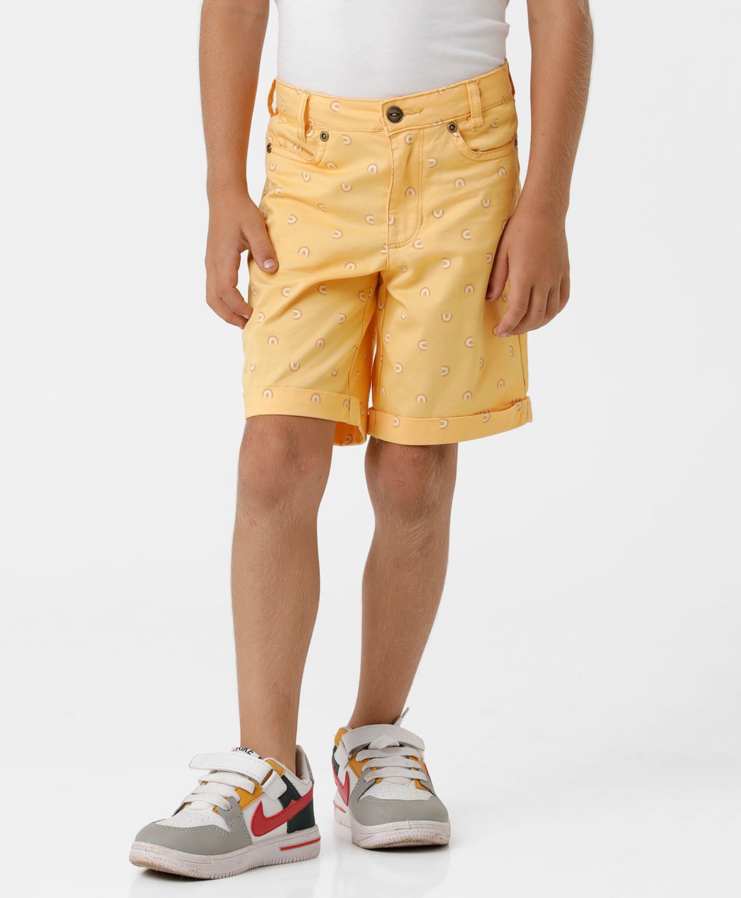 Kate & Oscar Abstract Printed Short - Yellow-picture-20