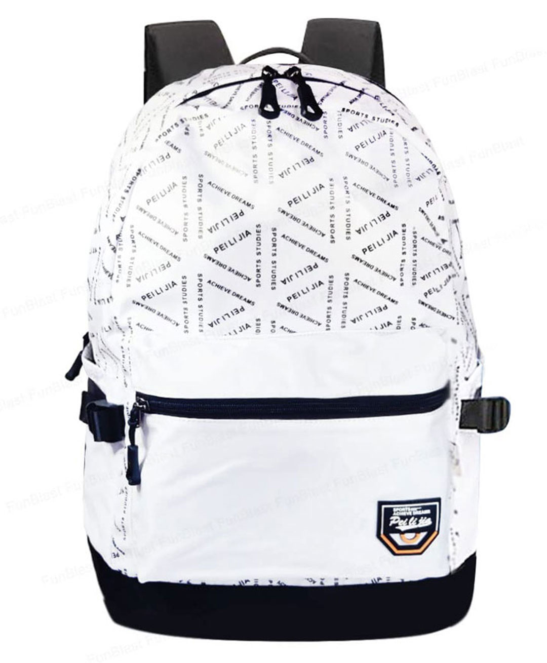 FunBlast Casual Multipurpose School Bag White - 18 Inches-image-16