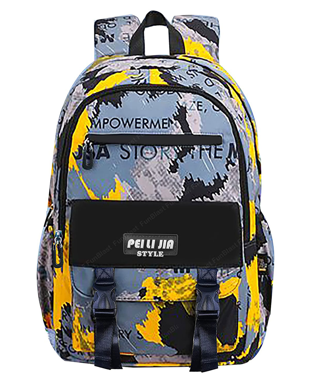 FunBlast Lightweight Multipurpose School Bag Multicolour - 18 Inches-image-2