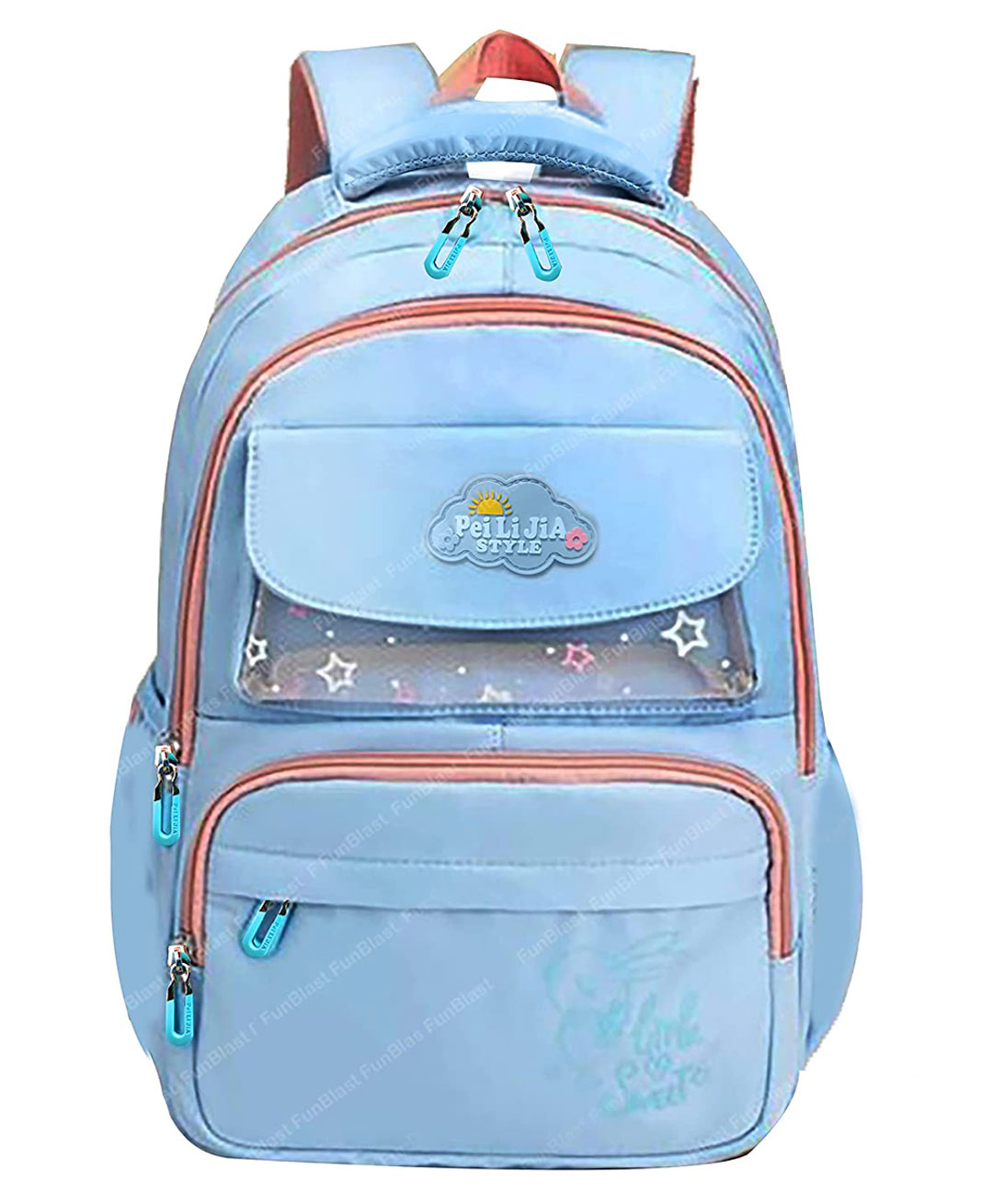FunBlast Multipurpose School Bag Blue - 18 Inches-picture-35