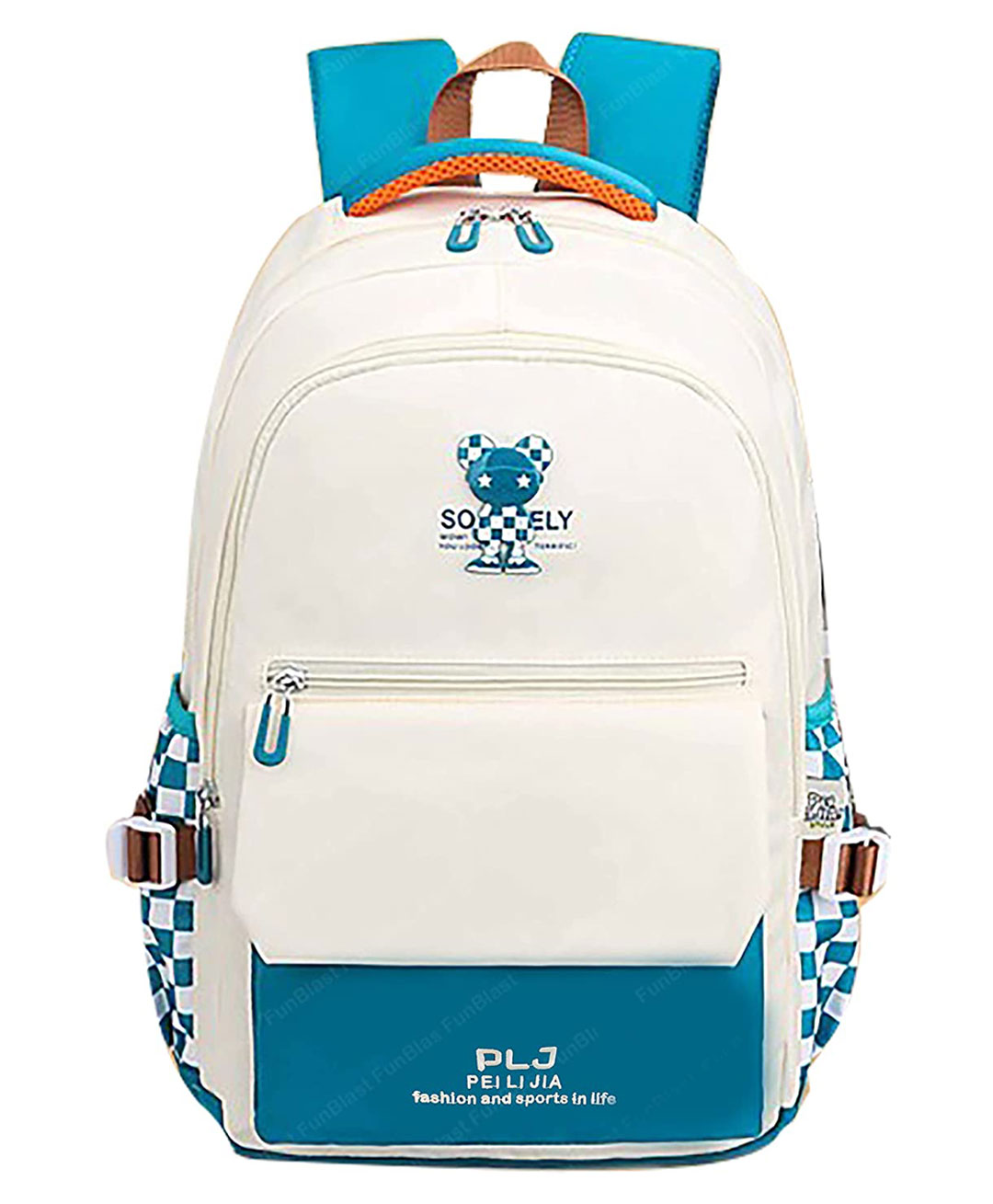 FunBlast Multipurpose School Bag White - 18 Inches-picture-21