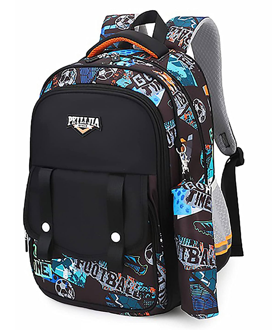 FunBlast Multipurpose School Bag With Pencil Pouch Black - 16 Inches-picture-36