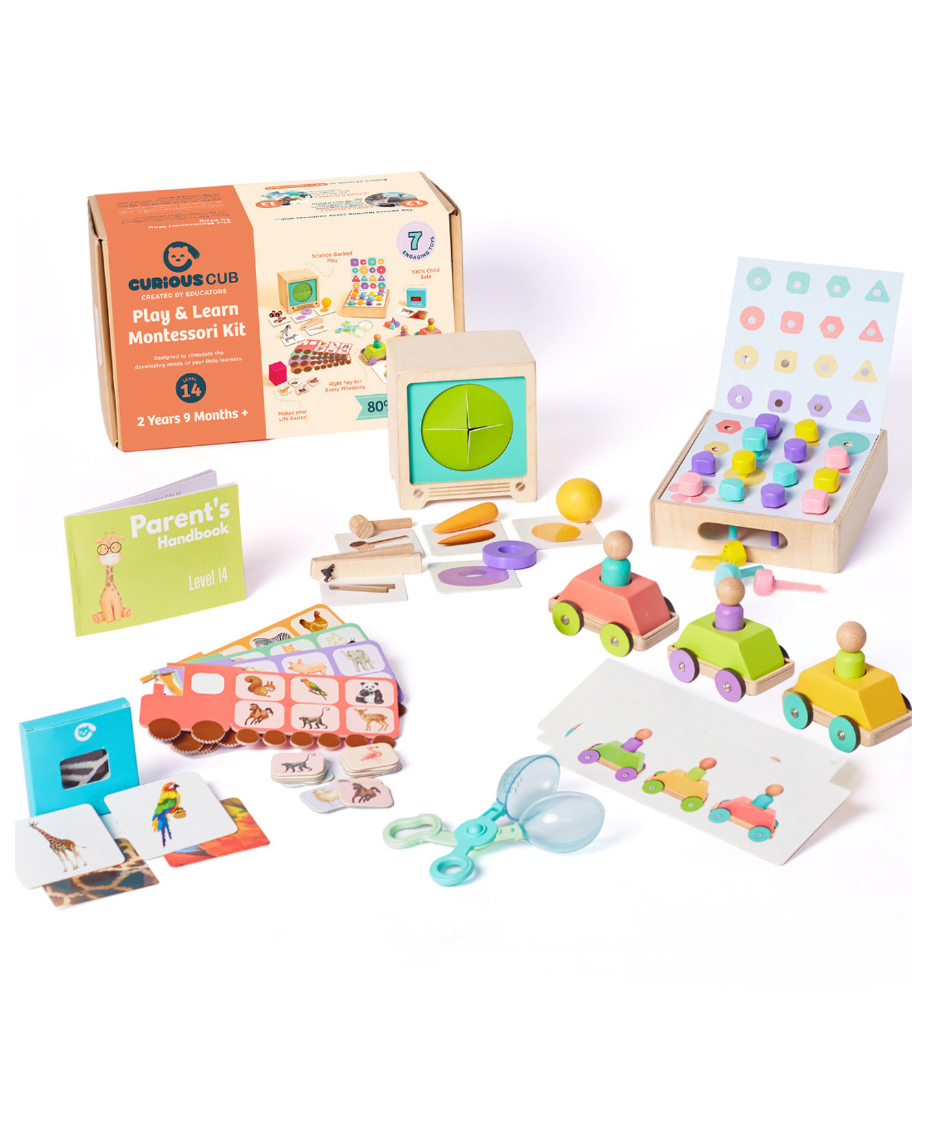 Curious Cub Montessori Learning Wooden Toys Box 14 (7pcs)-picture-6