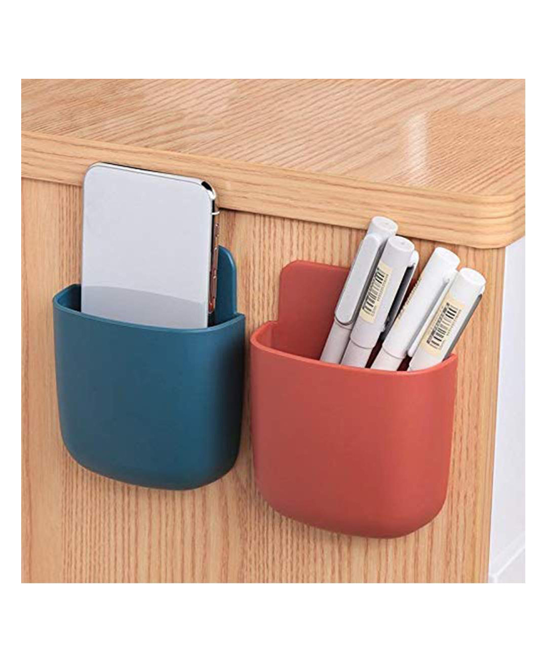 BOXOT IMPEX  Mini Multipurpose Wall Holder with Mobile Charging Point Plastic Pack of 2 (Color May Vary)-image-7