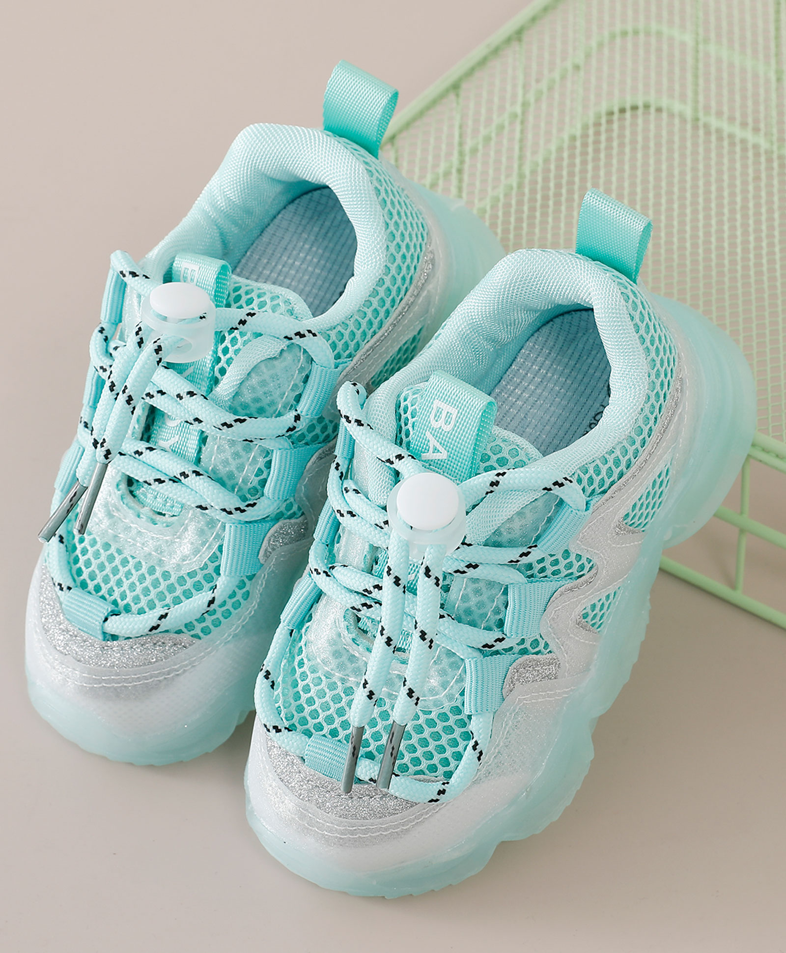 Babyoye Lace Up Sports Shoes - Green-picture-1