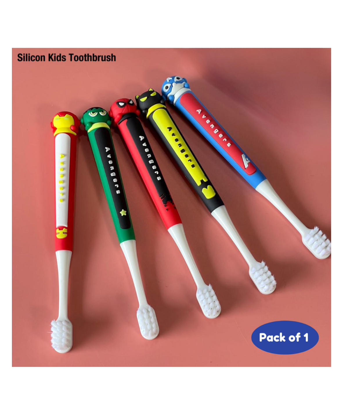 Superheroes Kids Toothbrush Extra Soft Bristles - Multicolour (Design May Vary)-image-14