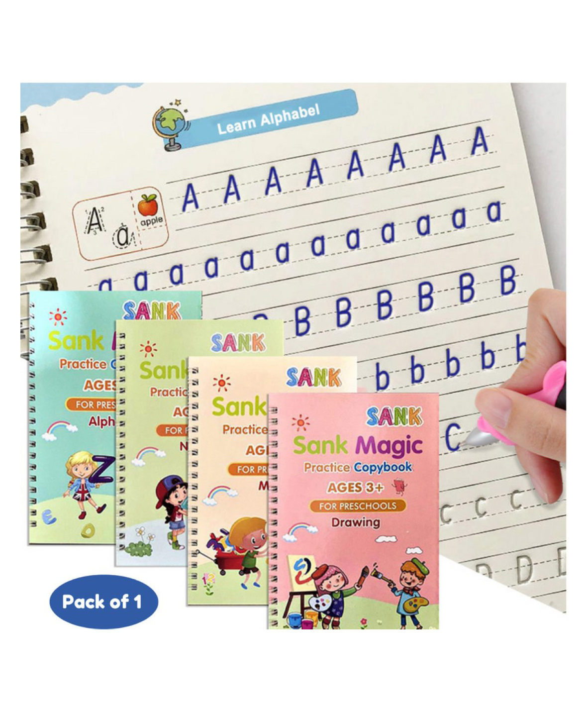Puchku Sank Magic Practice Copybook for Preschoolers With Pen - English-picture-19