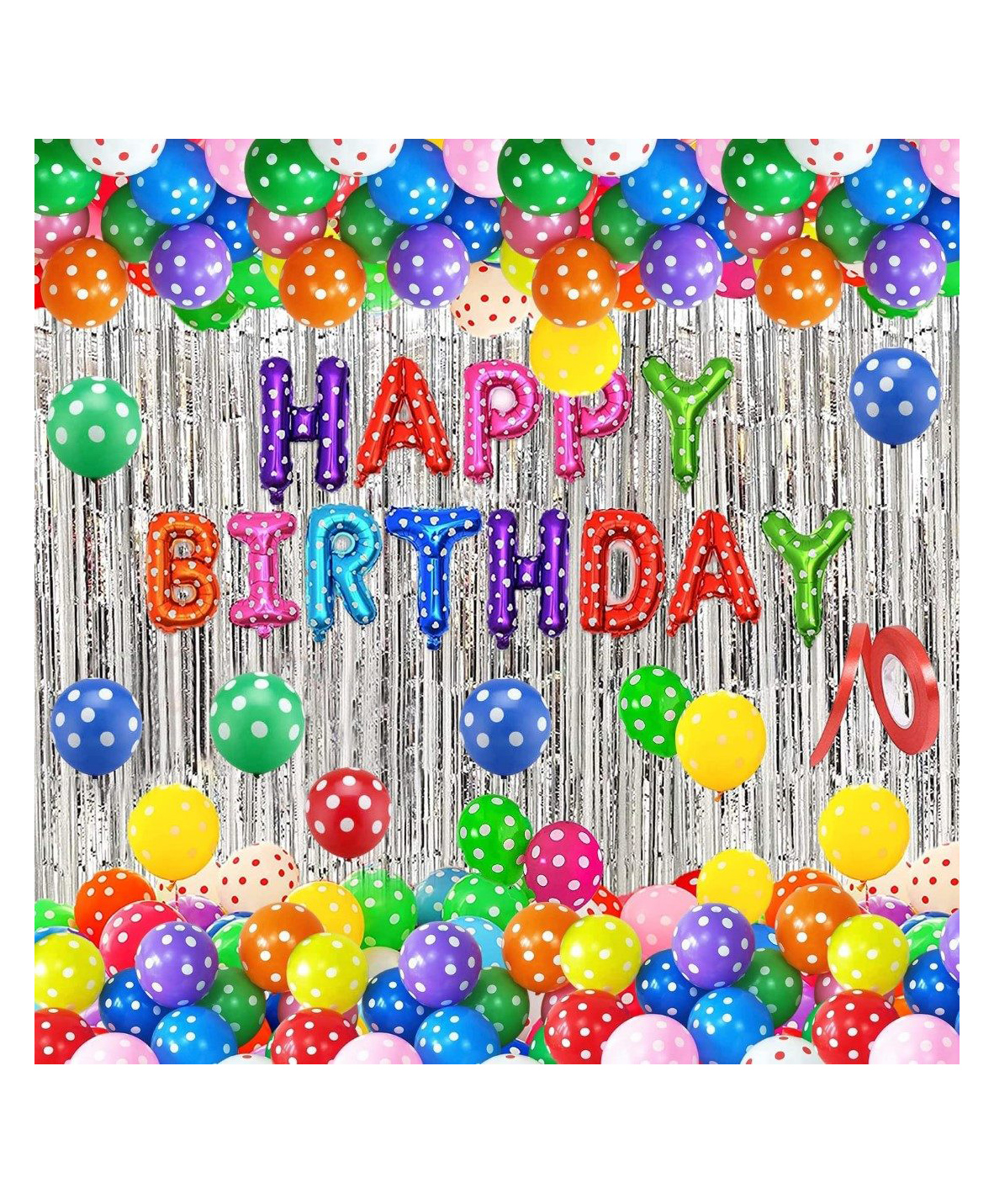 Puchku Happy Birthday Decorations Kit Multicolour - Pack of 32-image-34