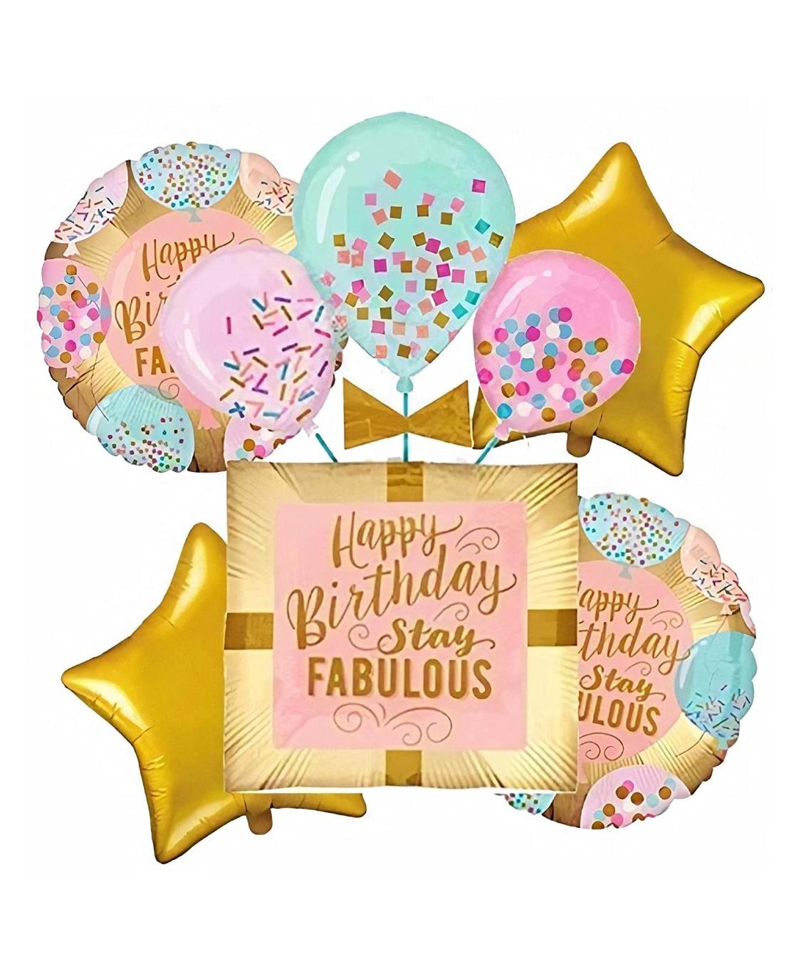 Puchku Birthday Foil Stay Fabulous Balloon - Pack of 5-picture-18