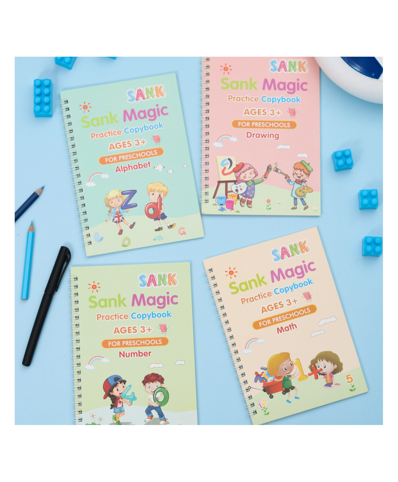 The Procure Store Sank Magic Note Book Set of 4 - Multi Color-image-49