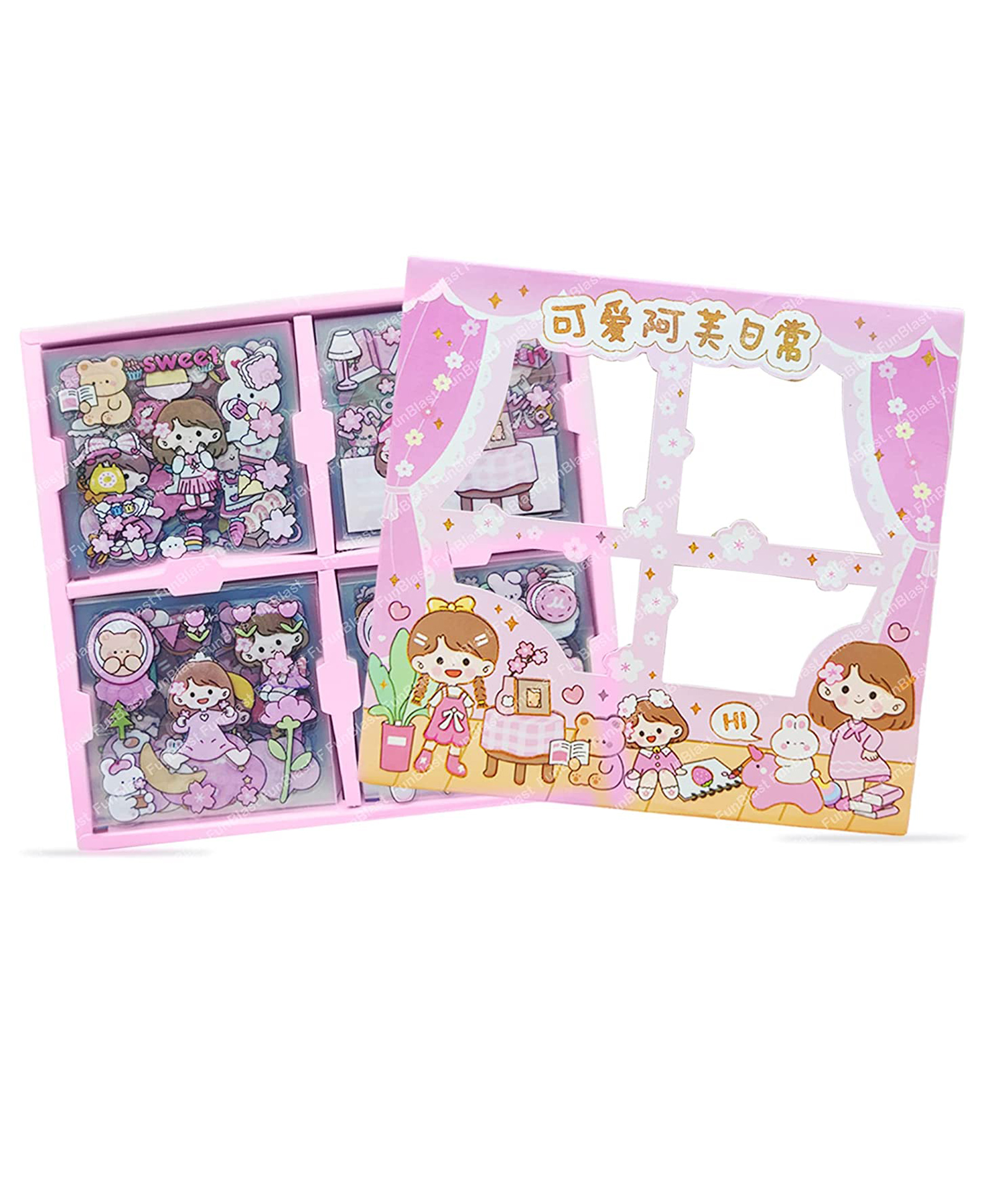 FunBlast Cute Baby Theme Washi Stickers  100 Sheets-picture-26