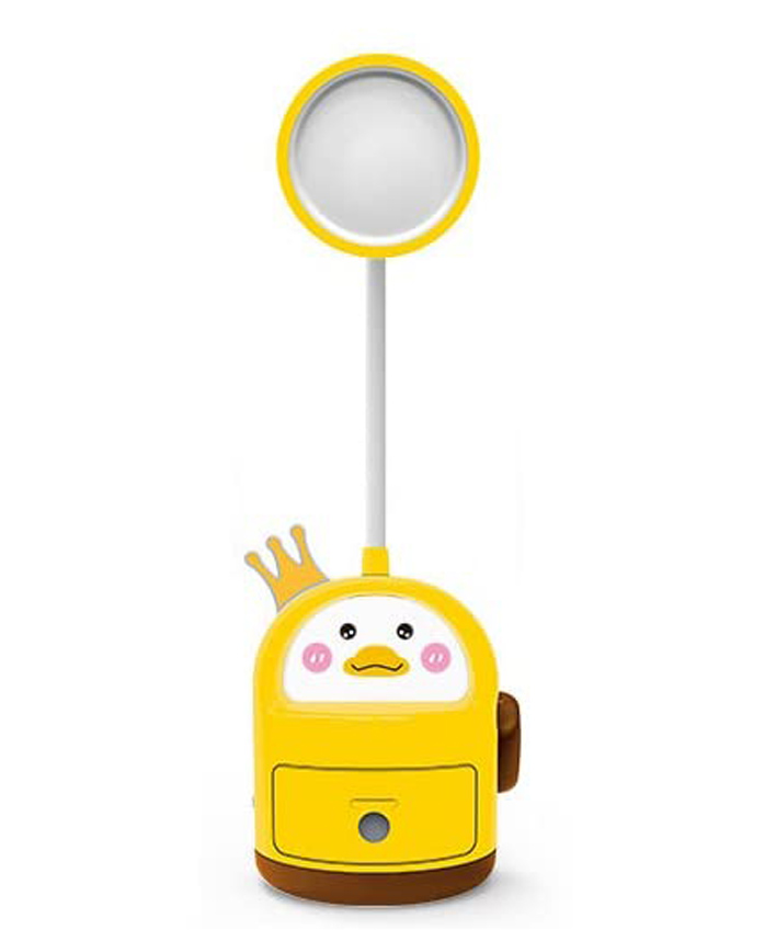 FunBlast Cute Cartoon Design 2 in 1 Table Lamp with Sharpener - Yellow-image-32