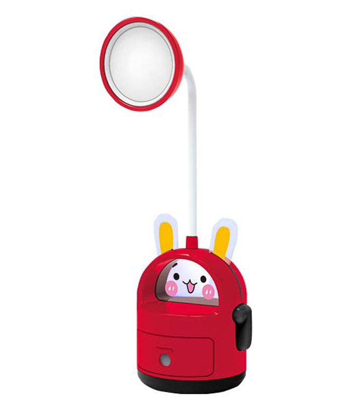 FunBlast Cute Cartoon Design 2 in 1 Table Lamp with Sharpener - Red-image-35