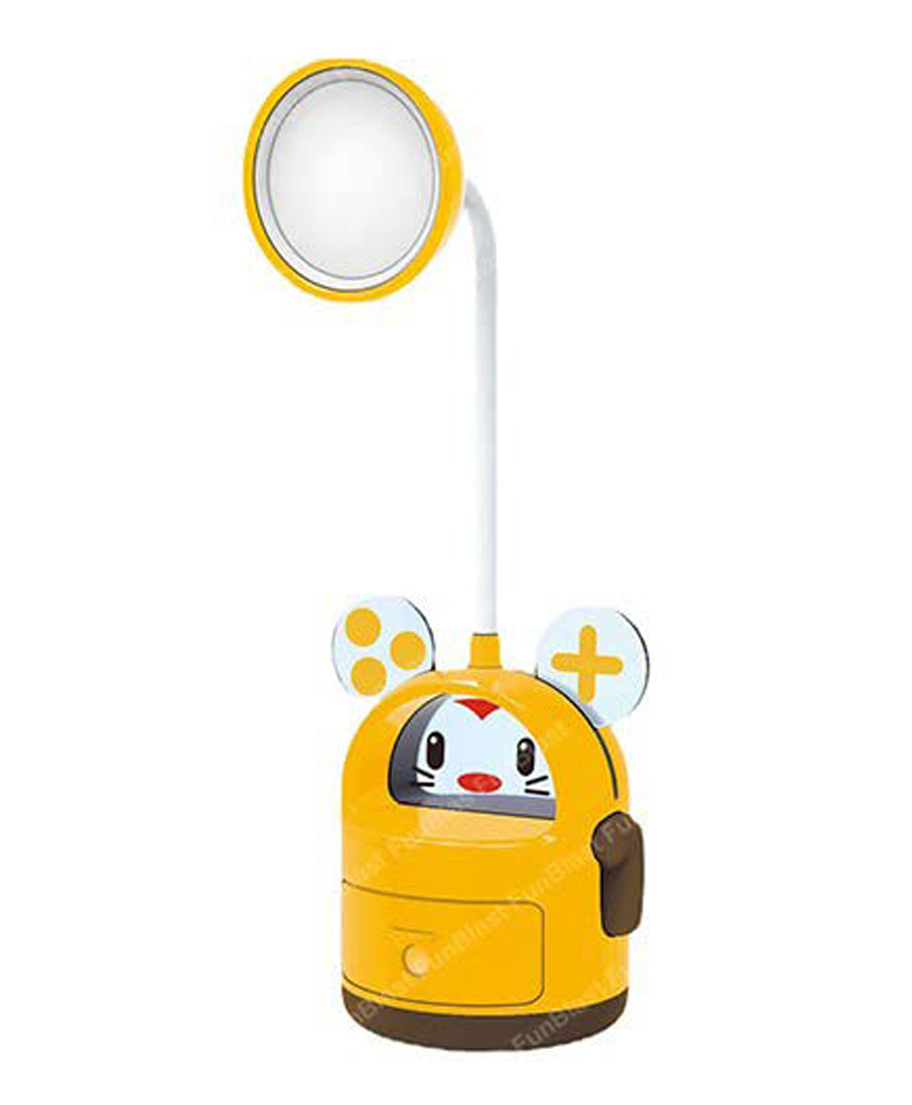 FunBlast Cute Animal Design 2 in 1 Table Desk Lamp with Sharpener - Yellow-image-30