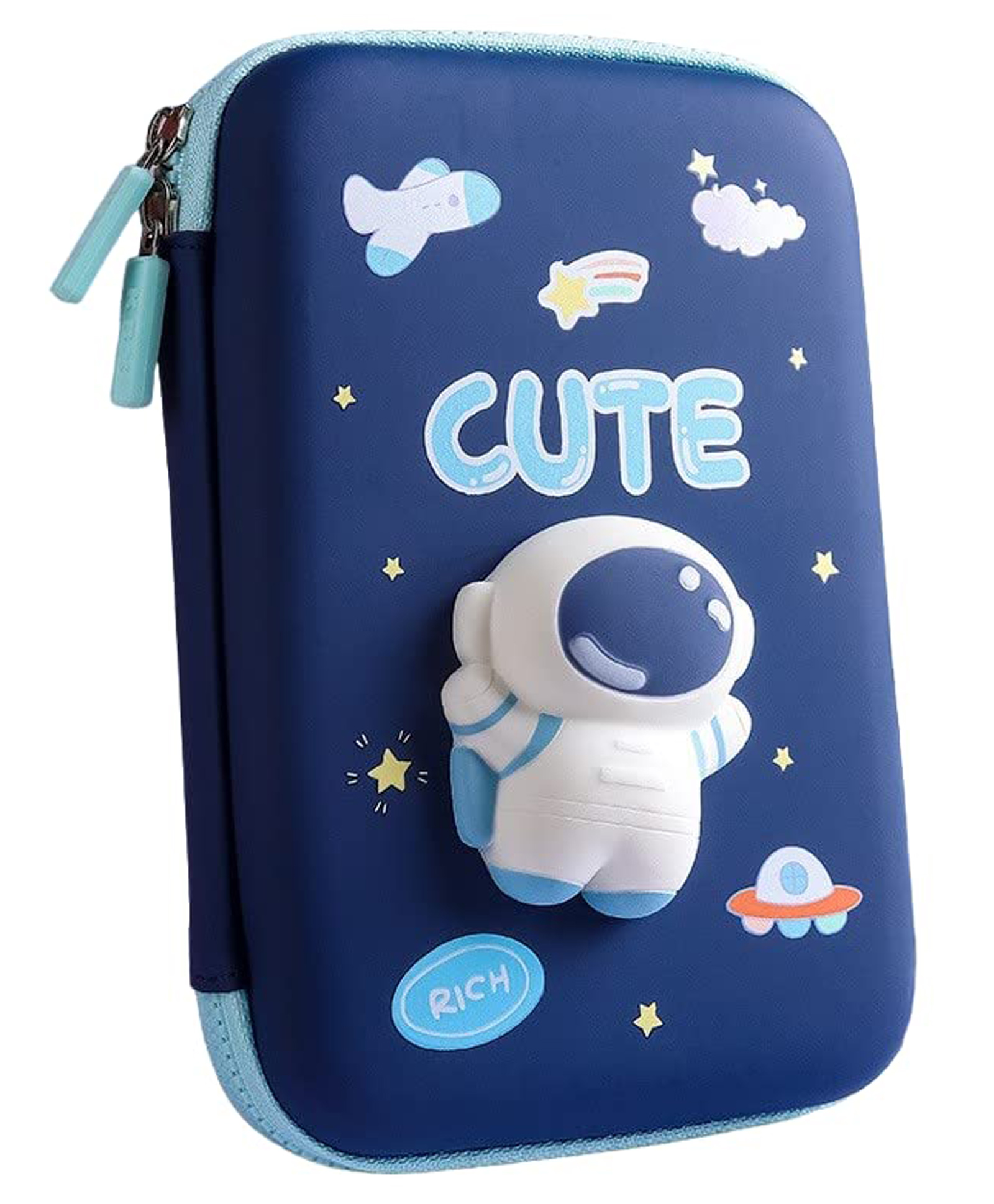 Funblast Squishy Astronaut Pencil Case for Kids  Blue-image-5