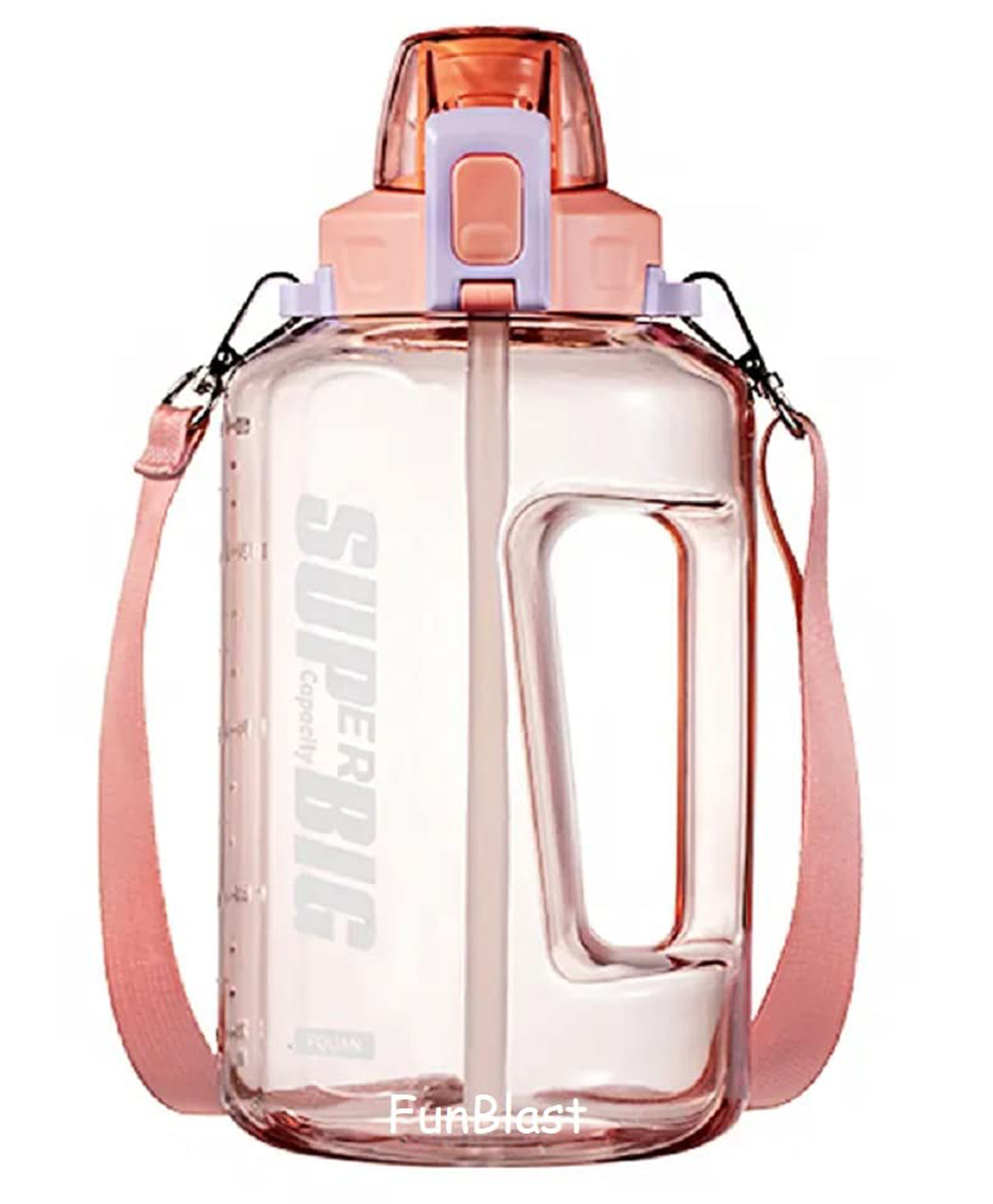 FunBlast Big Water Bottle for Gym Pink - 1500 ml-image-49