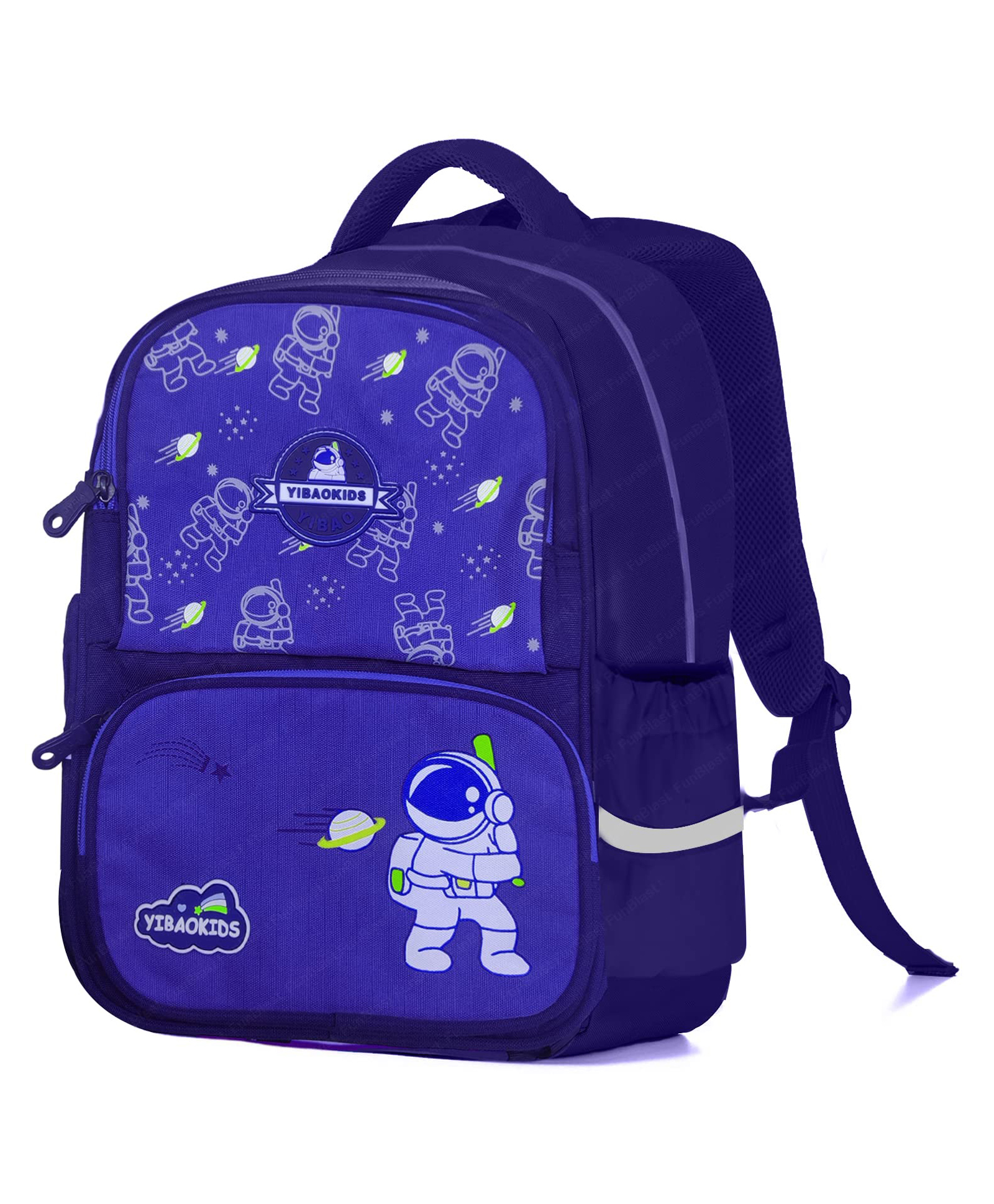FunBlast Space School Bag Blue - 16 Inches-image-17