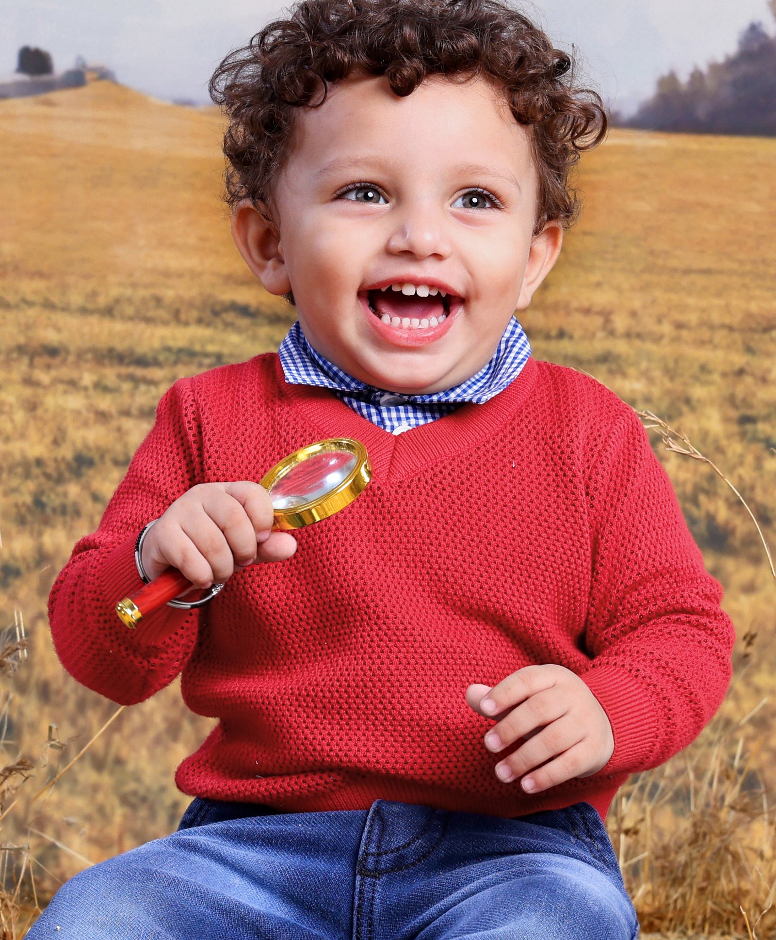 Babyhug Cotton Full Sleeves Solid Knit Pullover Sweater - Red-image-2