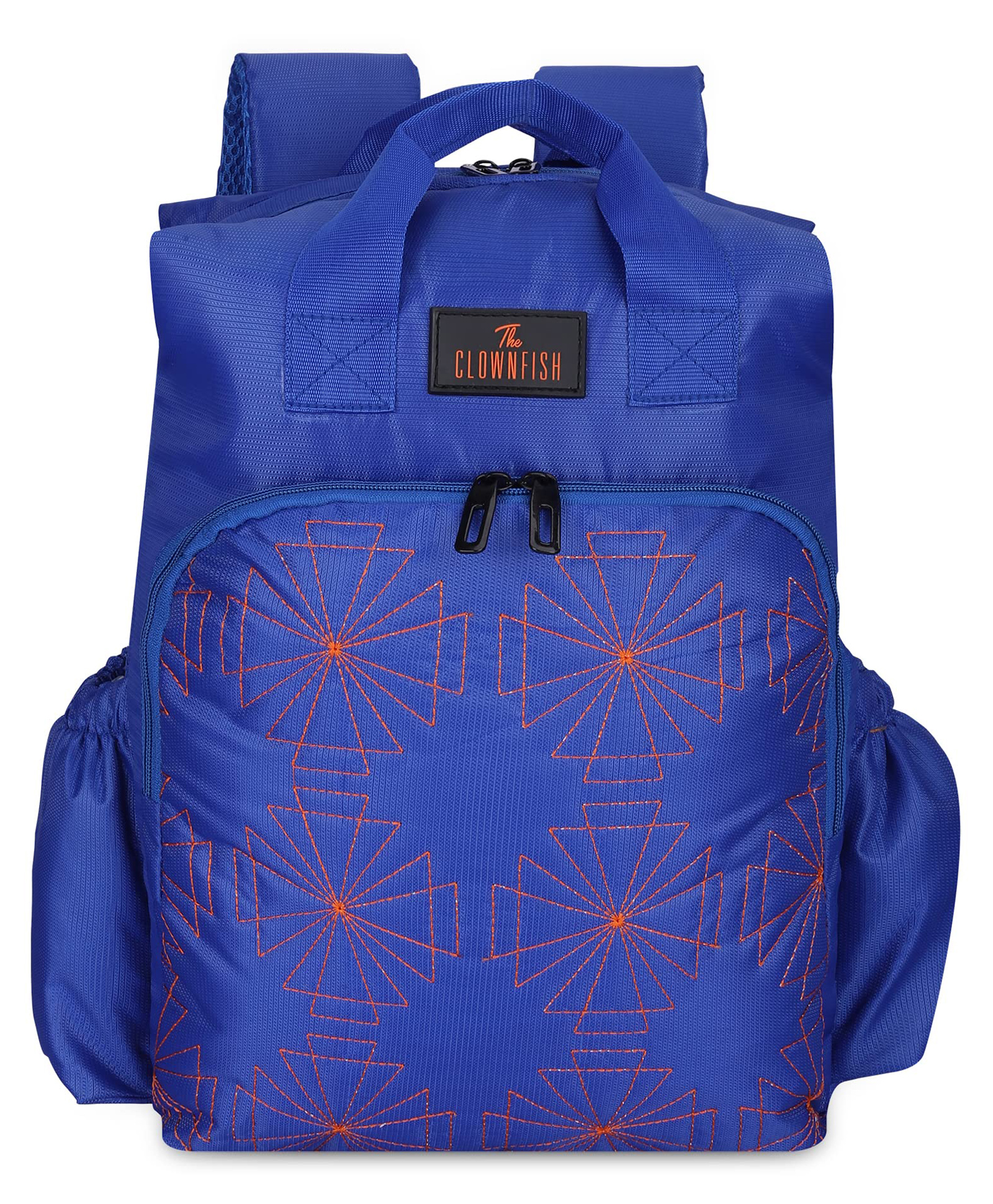The Clownfish Mommy & Me Series Polyester Multipurpose Diaper Bag with Bottle Organizer & Changing Mat Sheet - Royal Blue-picture-34