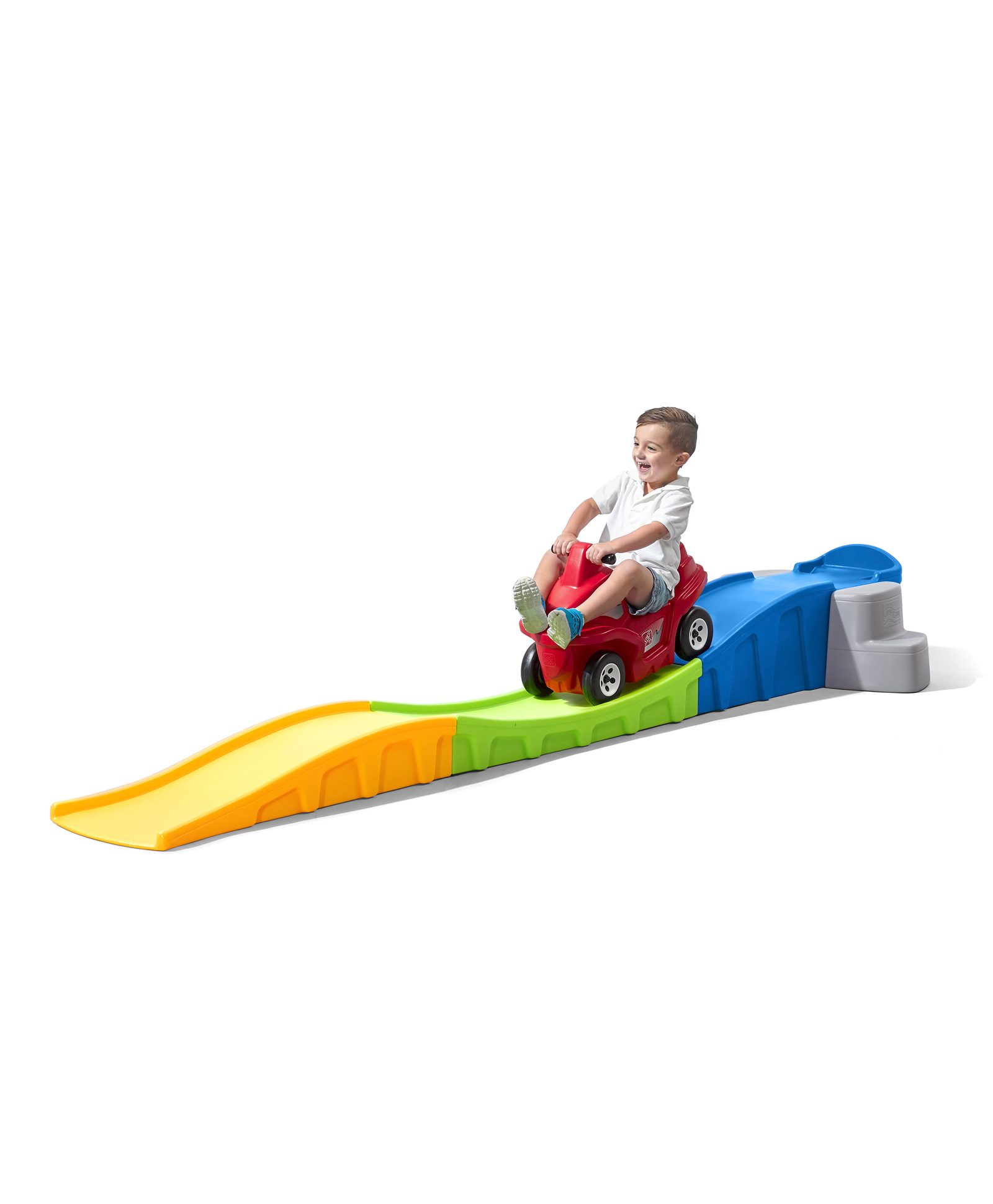 Step2 Anniversary Edition Up & Down Roller Coaster With a Car - Yellow Green Blue-image-39