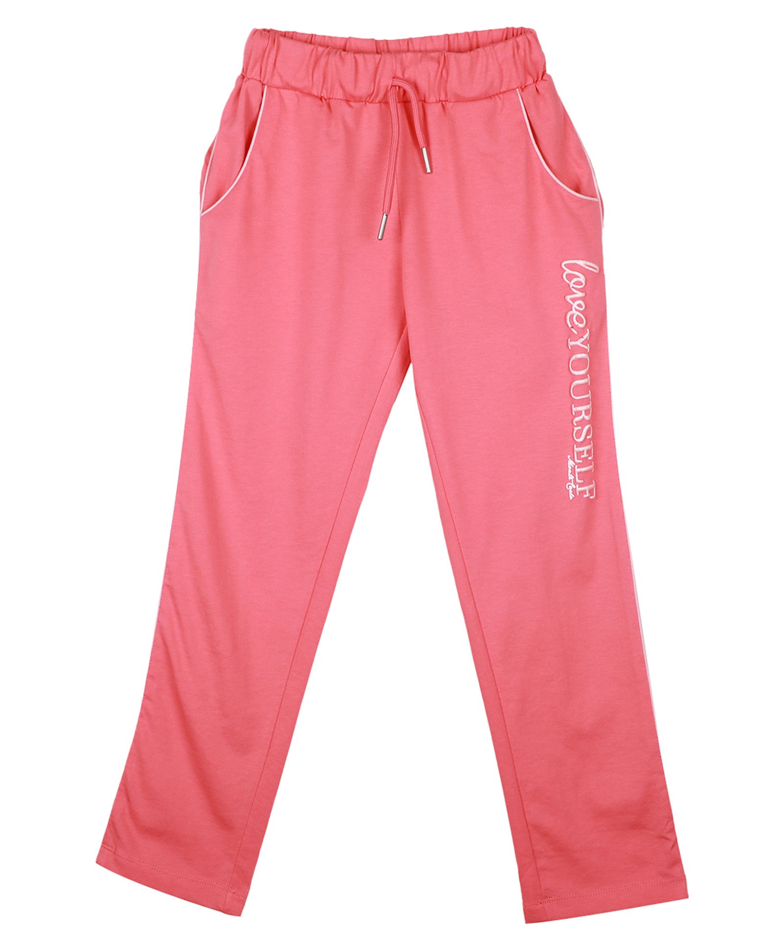 Monte Carlo Love Yourself Text Printed Track Pant - Peach-picture-15