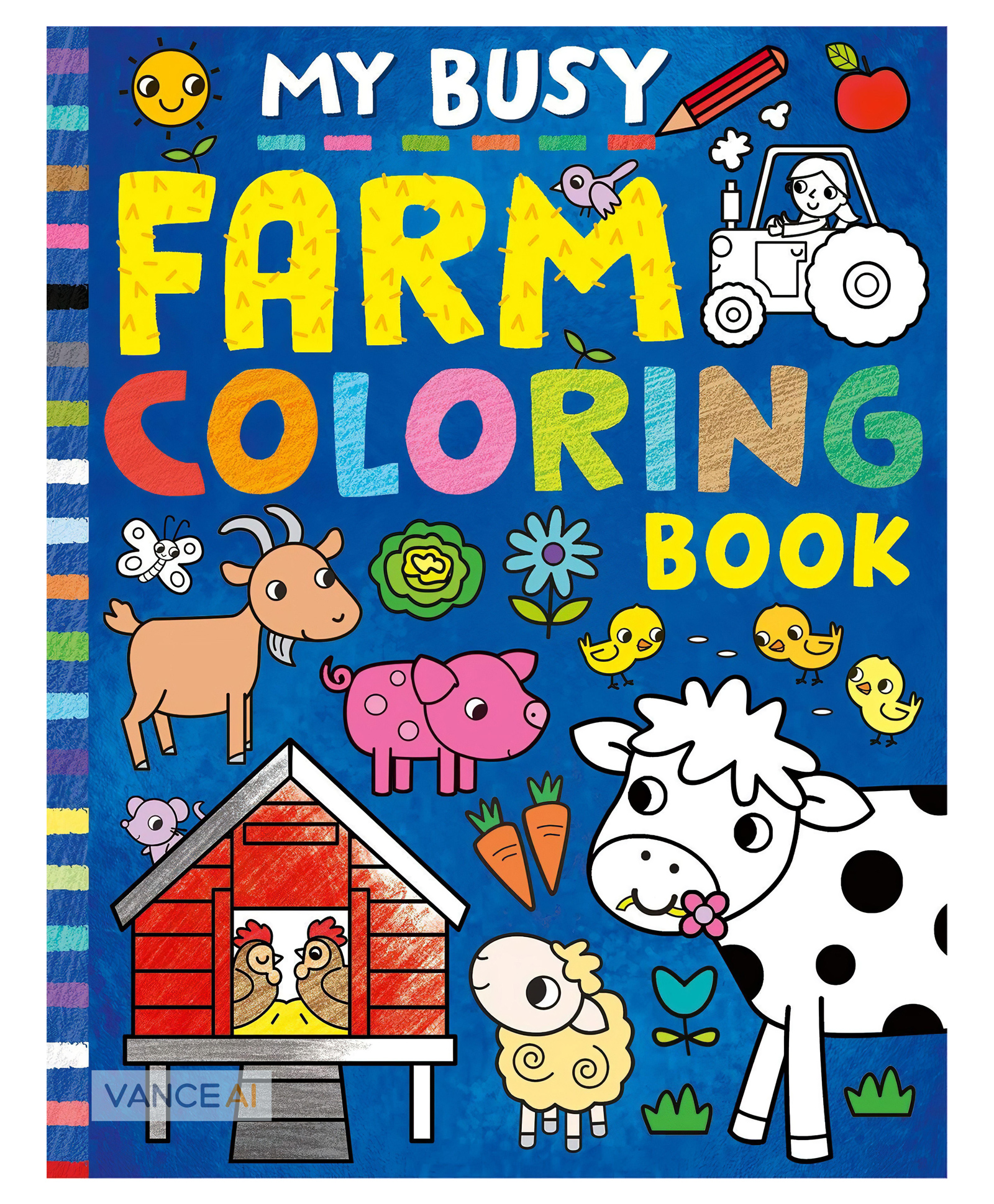 My Busy Farm Coloring Book - English-image-36