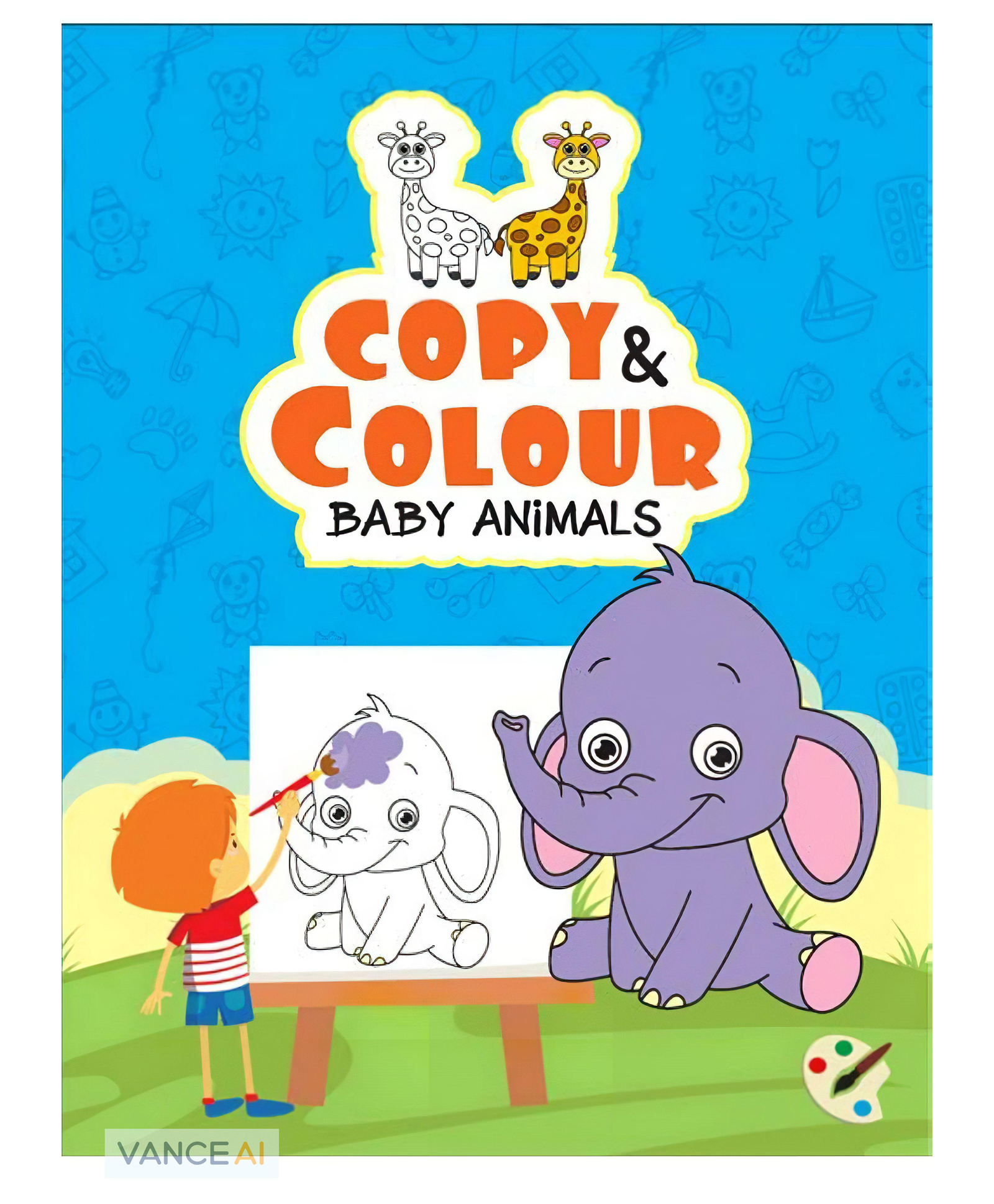 Copy & Colour Baby Animals Book - English-image-43