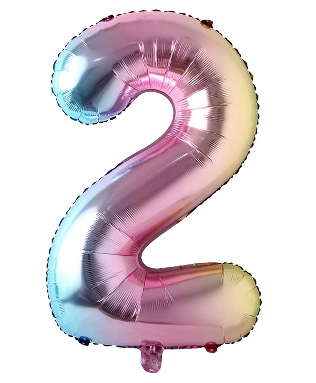 Shopperskart Two Number Helium Foil Balloon - 32 cm-image-4