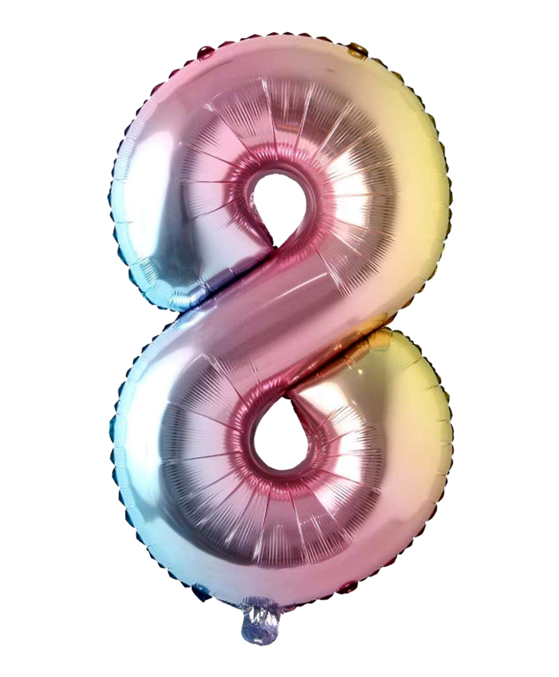 Shopperskart Eight Number Helium Foil Balloon - Length 32 cm-image-36