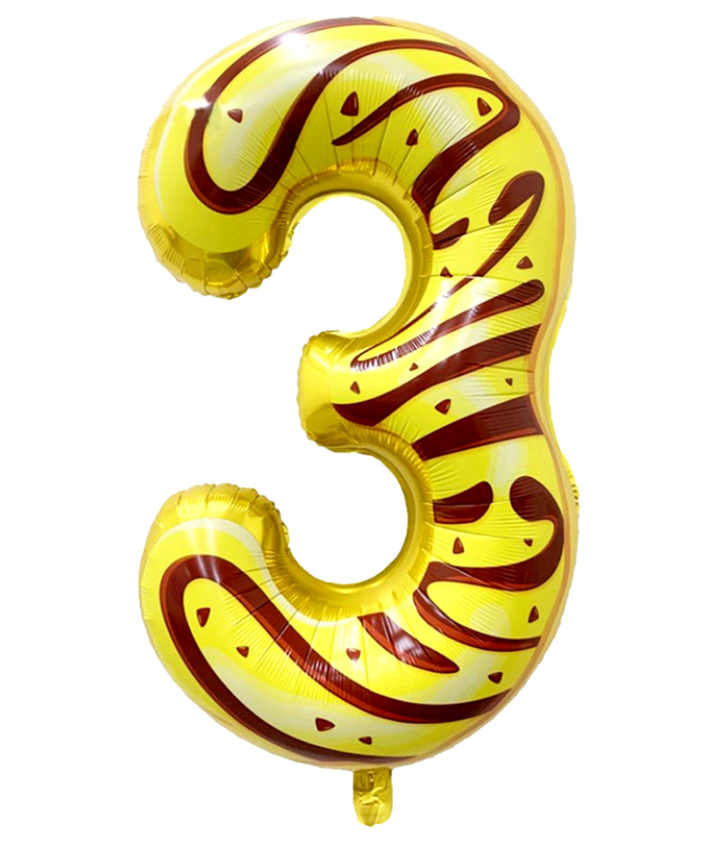 Shopperskart 3 Three Candy Donut Theme 32inch Number Toy Foil Balloon Helium Quailty For Birthday Party Decoration-Multicolor-Pack Of 1-picture-16