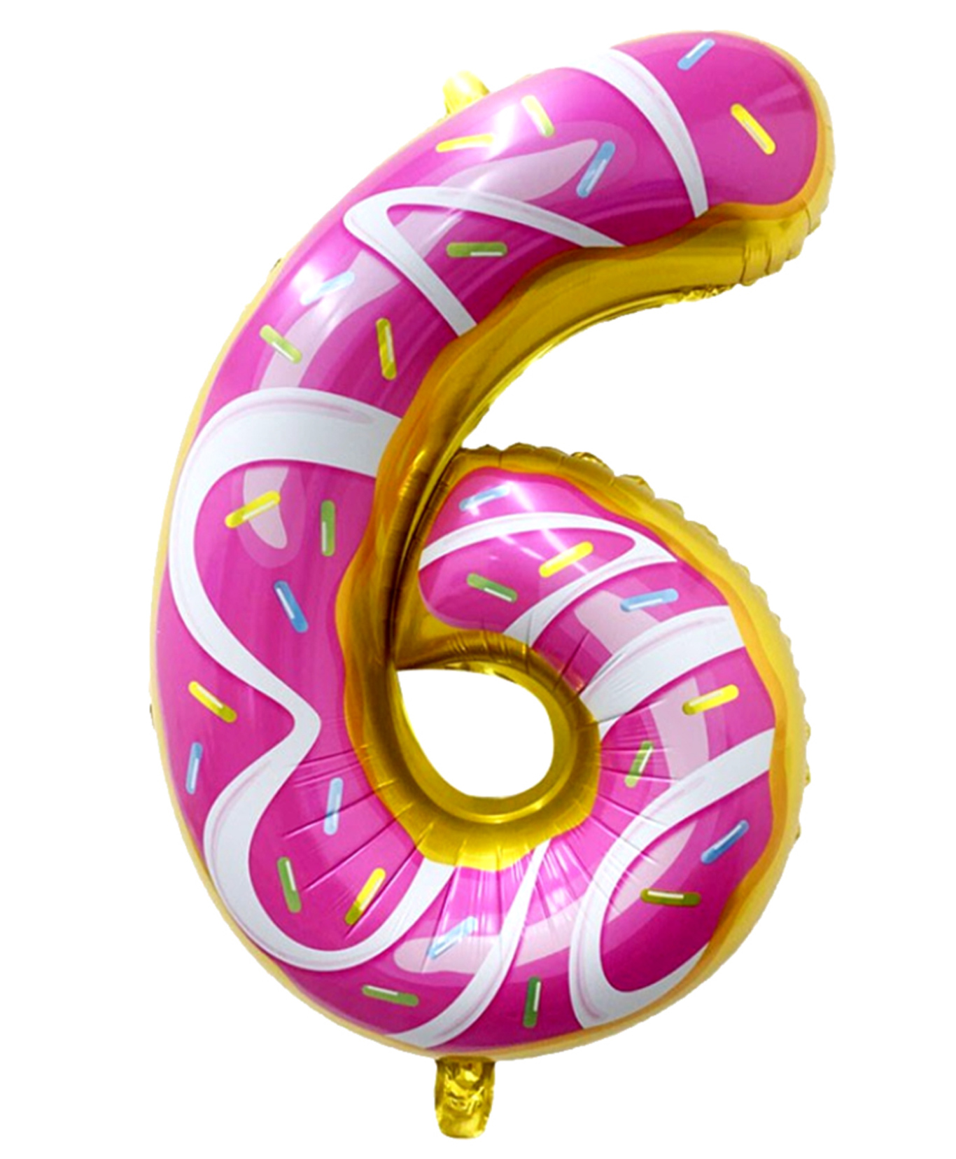 Shopperskart 6 Six Candy Donut Theme 32inch Number Toy Foil Balloon Helium Quailty For Birthday Party Decoration-Multicolor-Pack Of 1-image-24