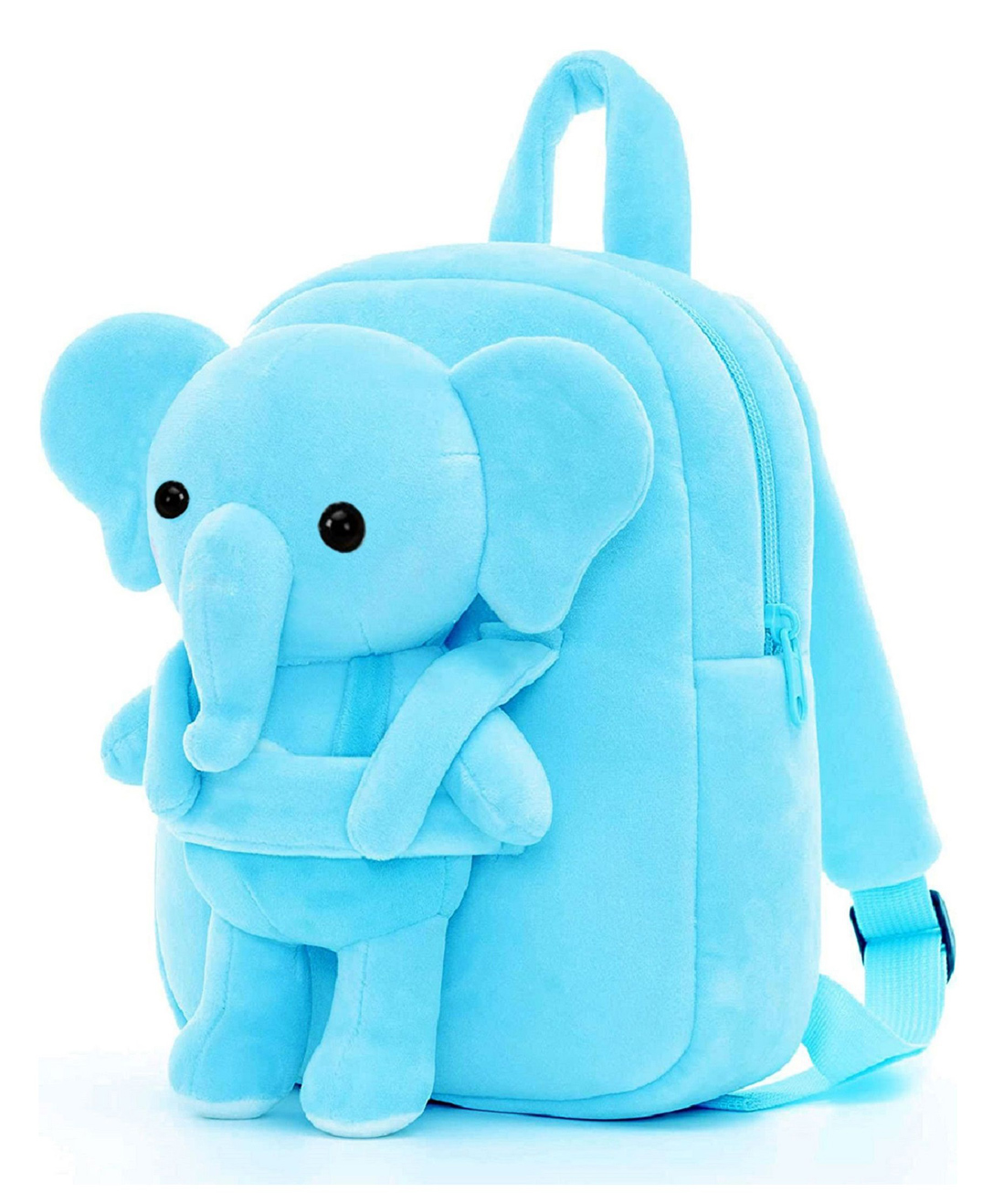 Frantic Premium Quality Soft Design Full Body Sky Elephant Plush Bag - Height 14 Inches-picture-10