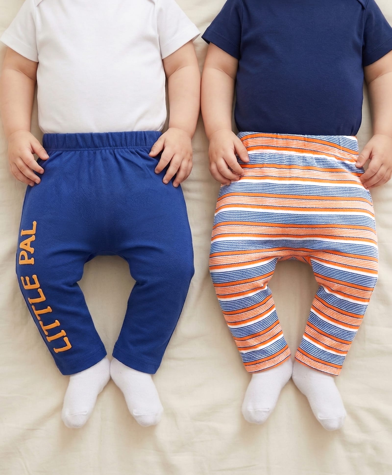 Babyoye Full Length 100% Cotton Diaper Leggings with Eco Jiva Finish Pack of 2 - Blue-picture-28