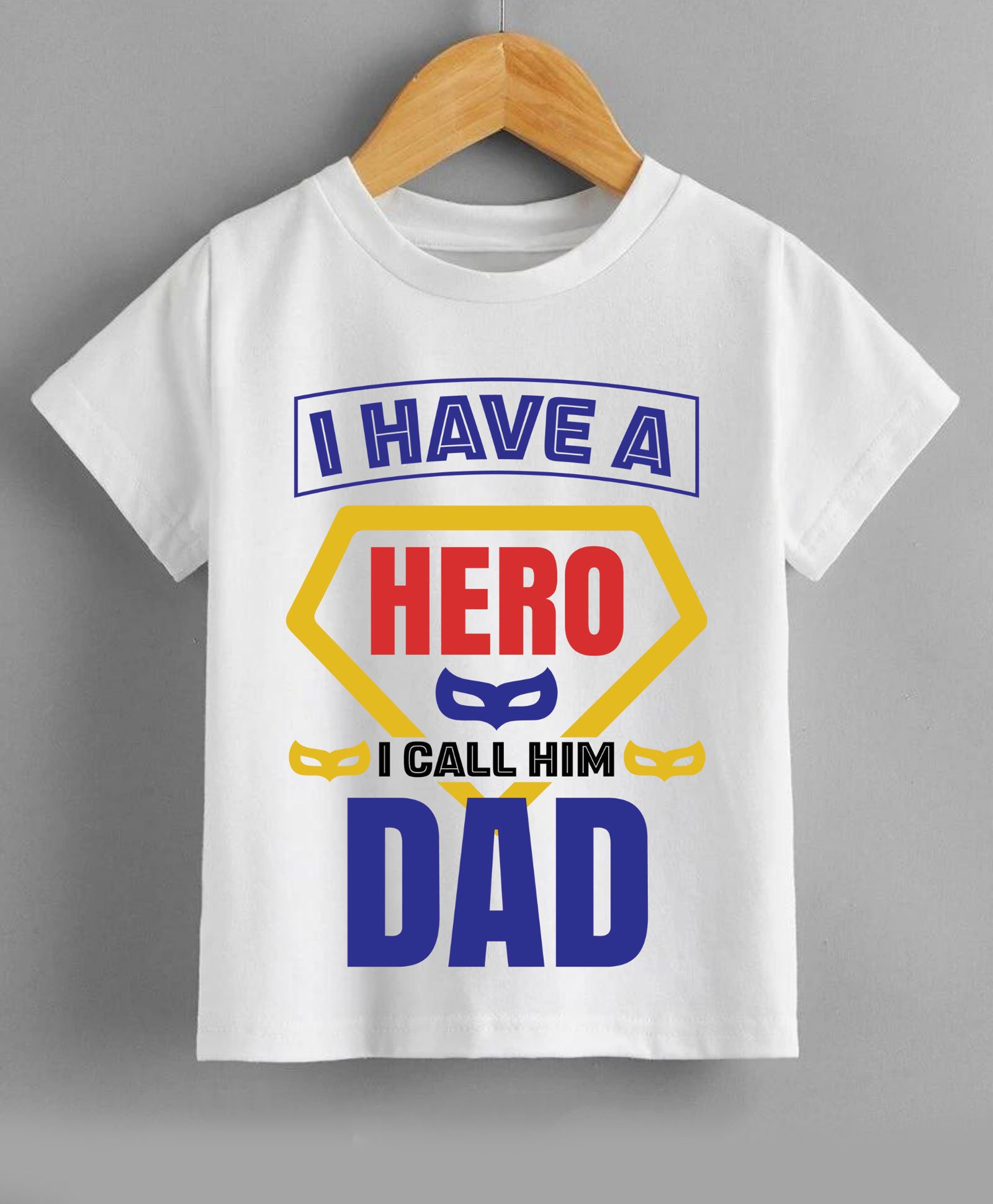 KNITROOT Half Sleeves Hero Dad Printed Tee - White-image-8